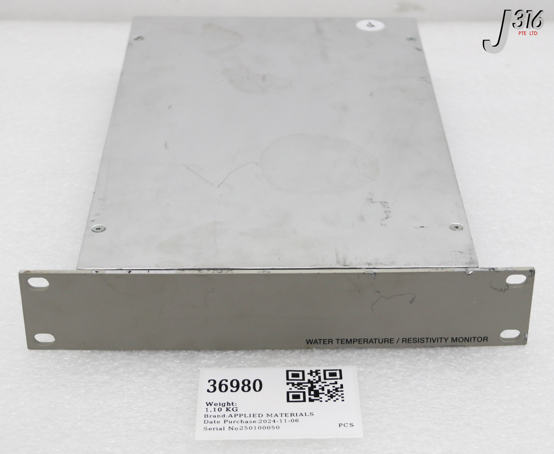 36980 APPLIED MATERIALS WATER TEMPERATURE/ RESISTIVITY MONITOR E11095460