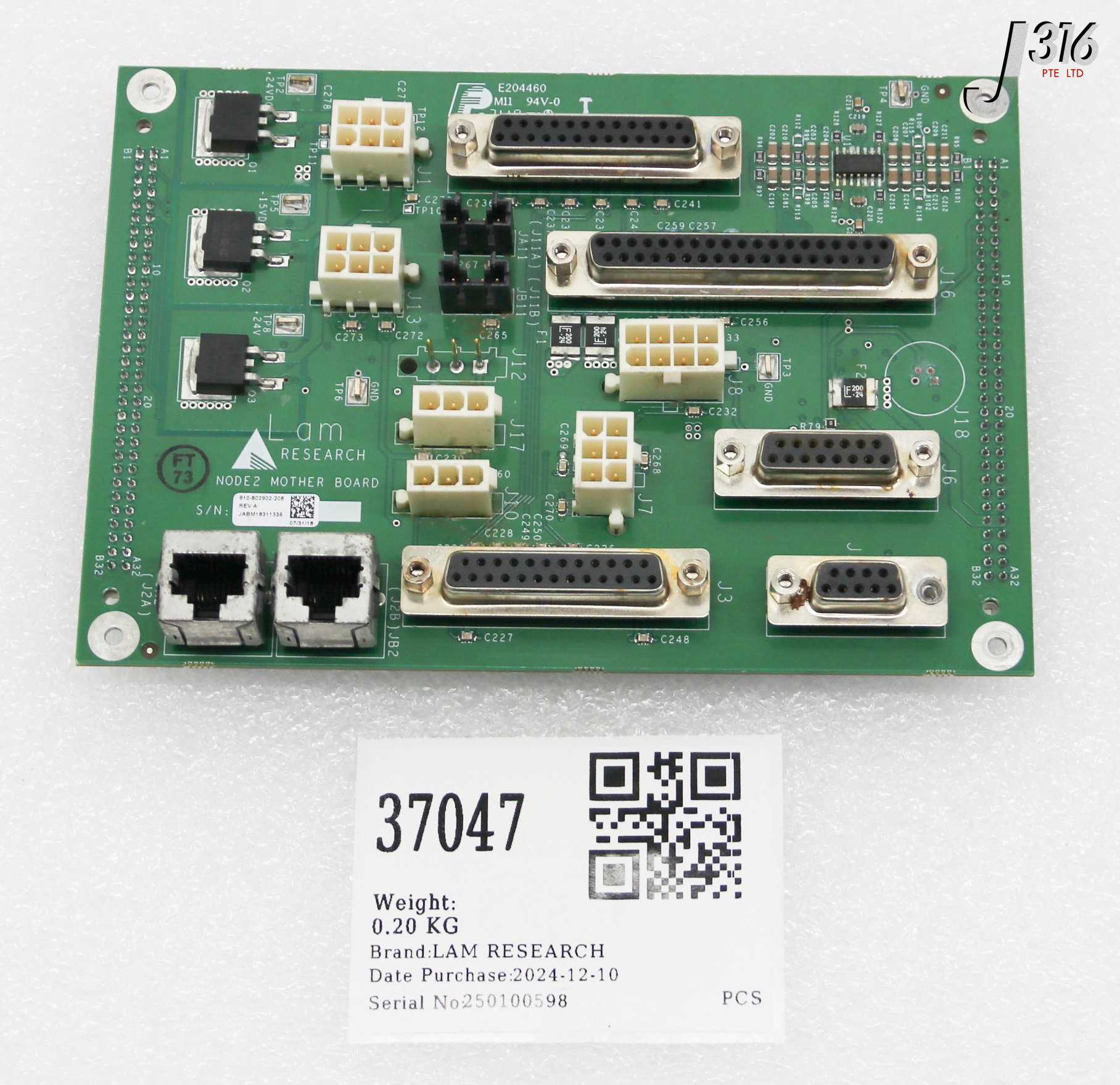 37047 LAM RESEARCH PCB, NODE2 MOTHER BOARD 810-802902-208