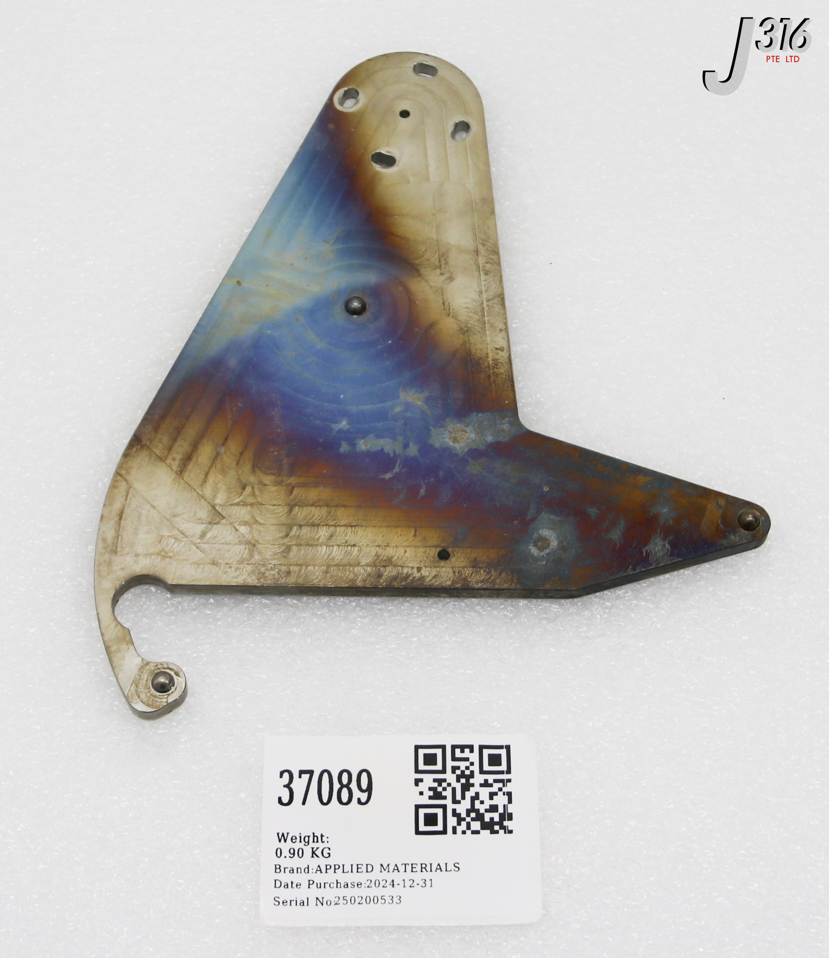 37089 APPLIED MATERIALS BLADE 8" 101 SHUTTER (PARTS) 0020-27668