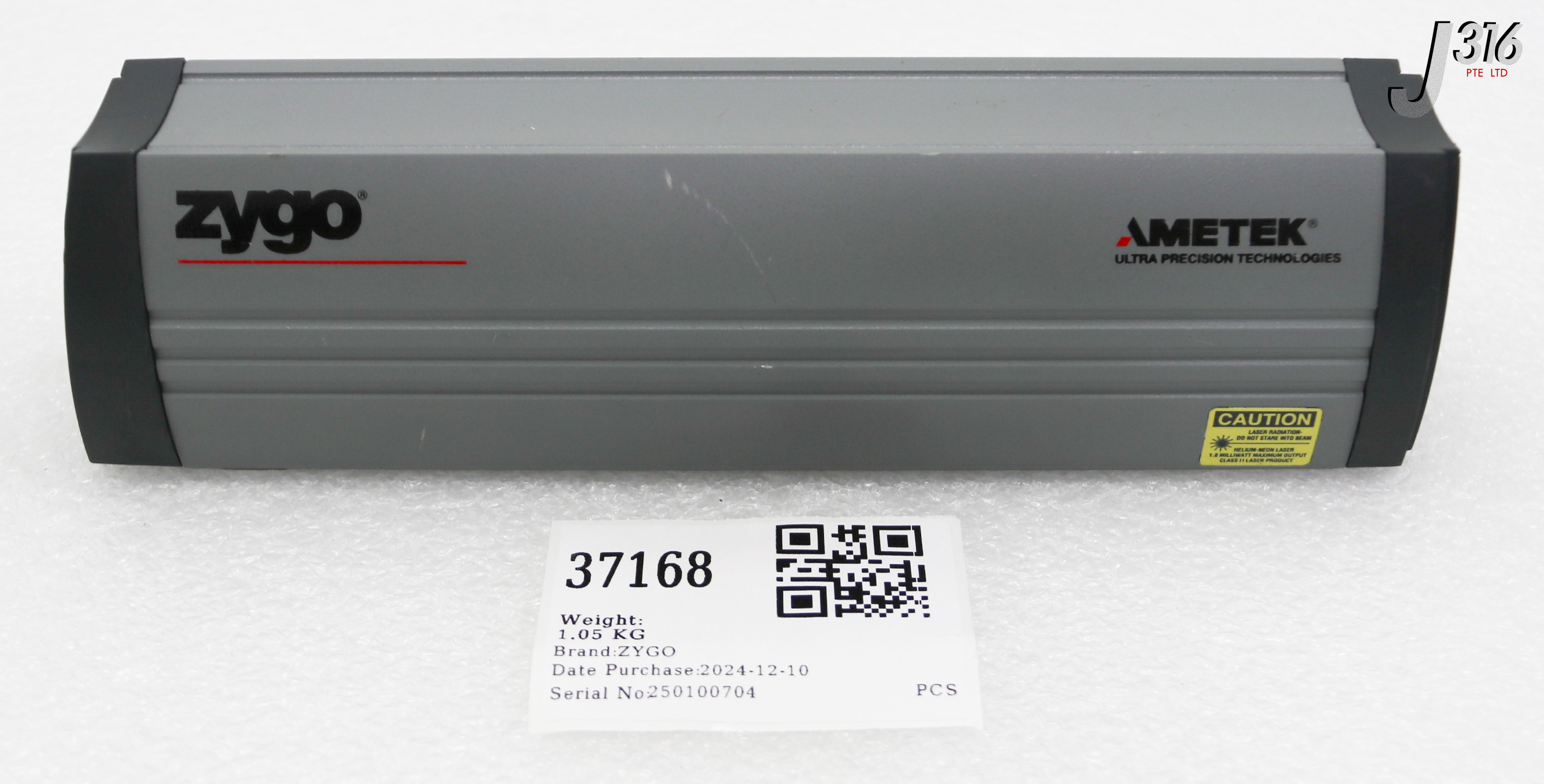37168 ZYGO LASER HEAD, HELIUM-NEON 8070-0902-03X