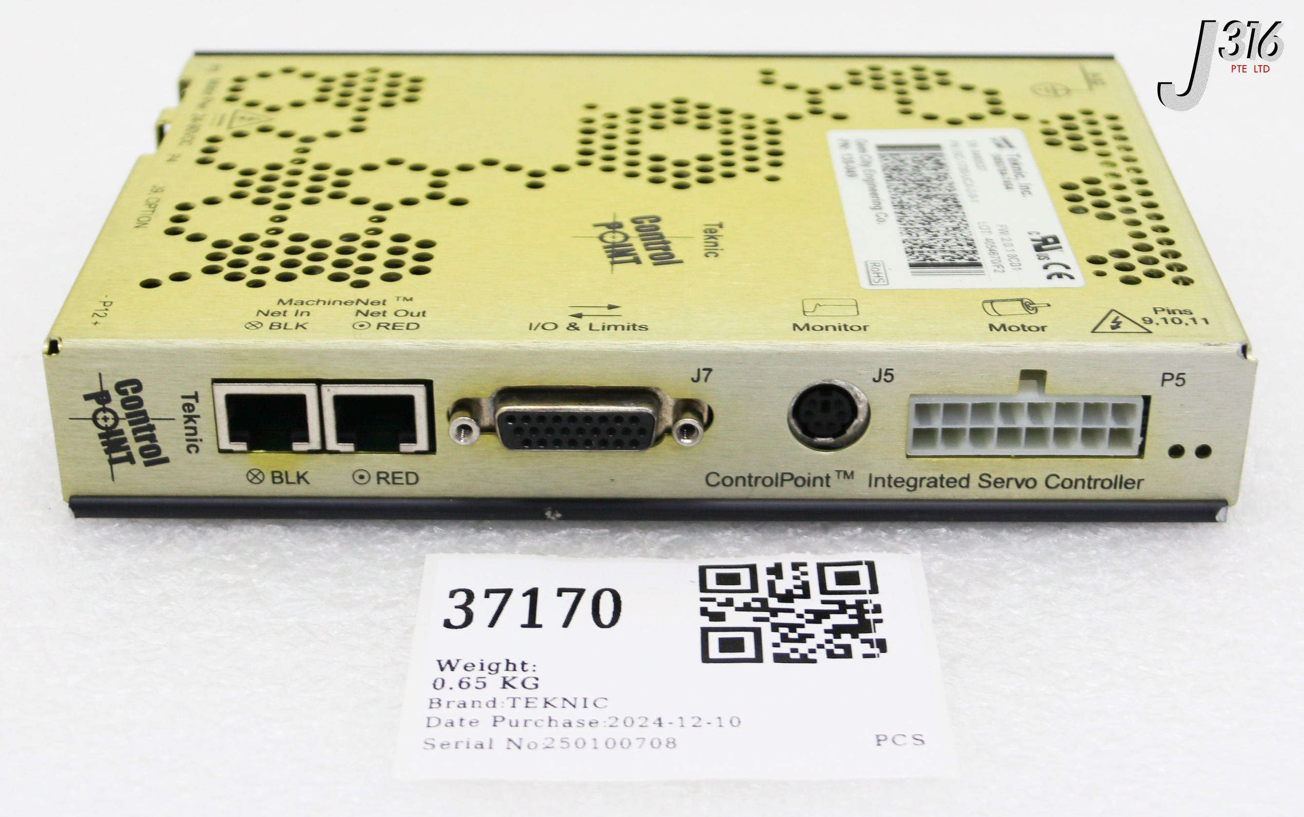 37170 TEKNIC INTERGRATED SERVO DRIVE, CONTROL POINT ISC-1700-UCX-2-0-1
