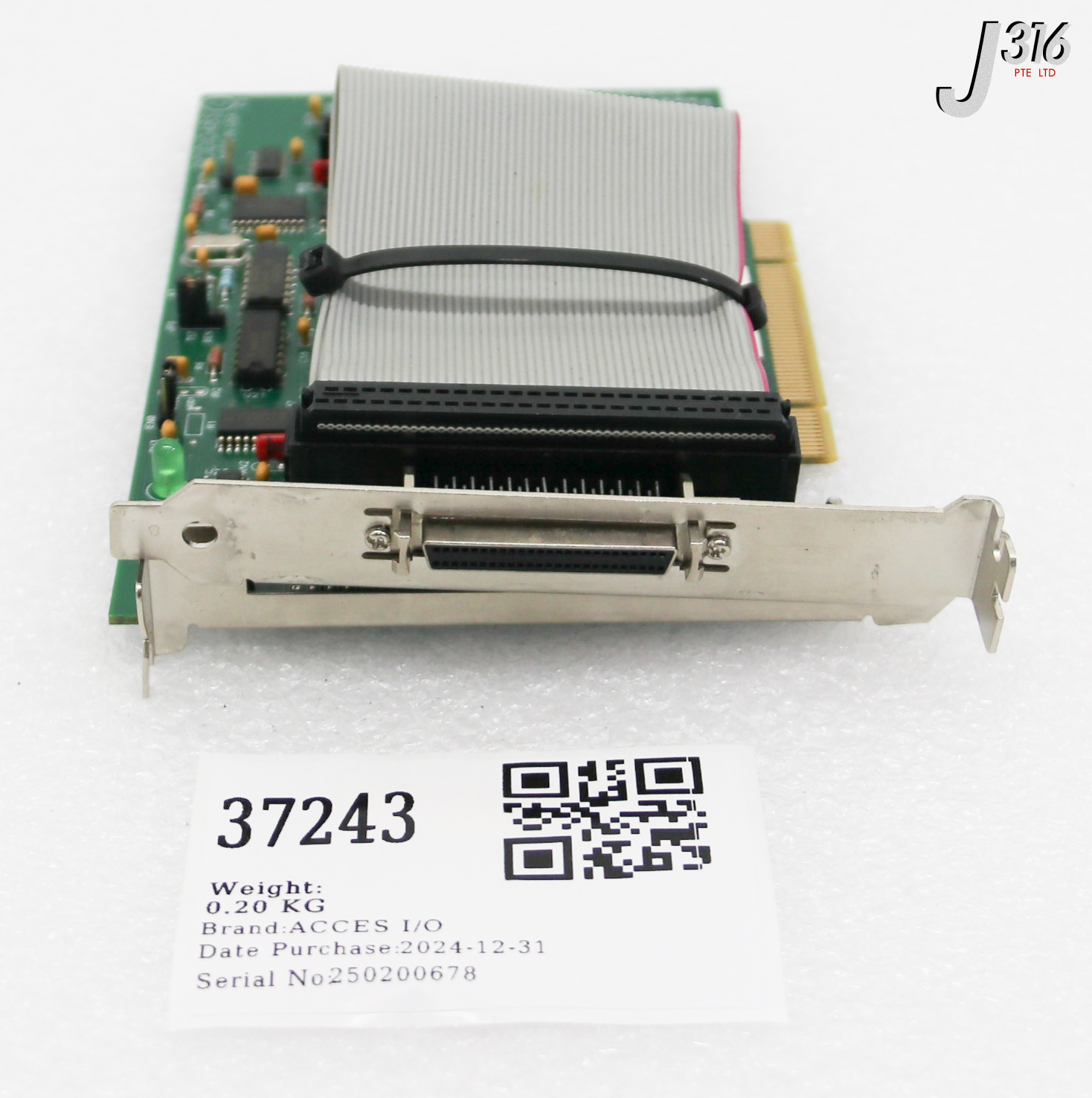 37243 ACCES I/O 48-CHANNEL DIGITAL I/O PCIDIO48S W/ SCSI-2 ADAPTER CARD PCI-DIO-48