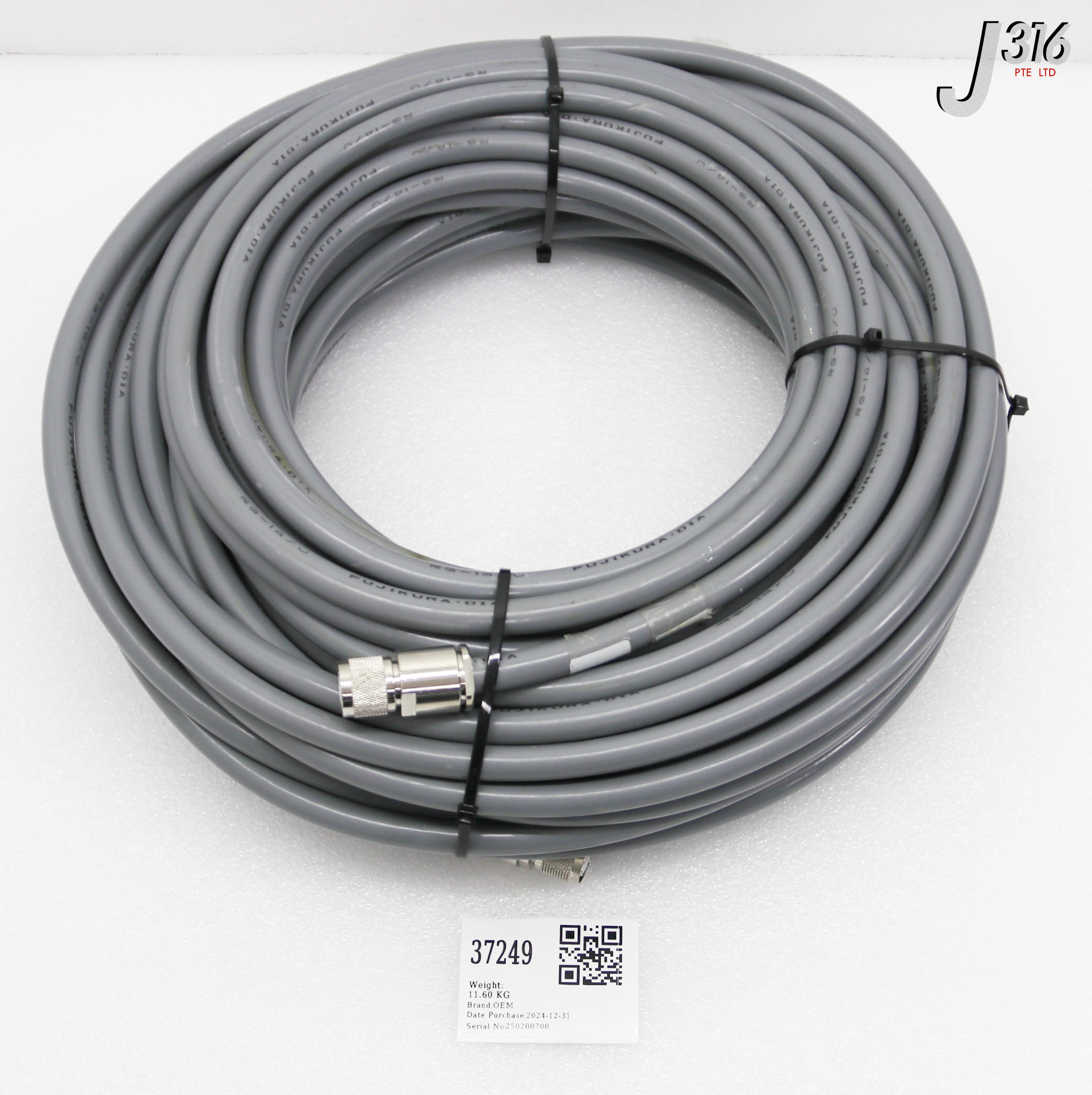 37249 OEM RF CABLE, FEMALE TO FEMALE, LENGTH: 36M -