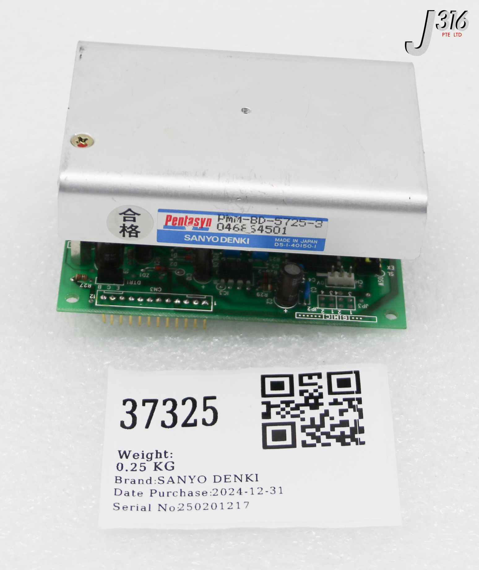 37325 SANYO DENKI PCB ASSY, 5-PHASE MOTOR DRIVER, PENTASYN PMM-BD-5725-3