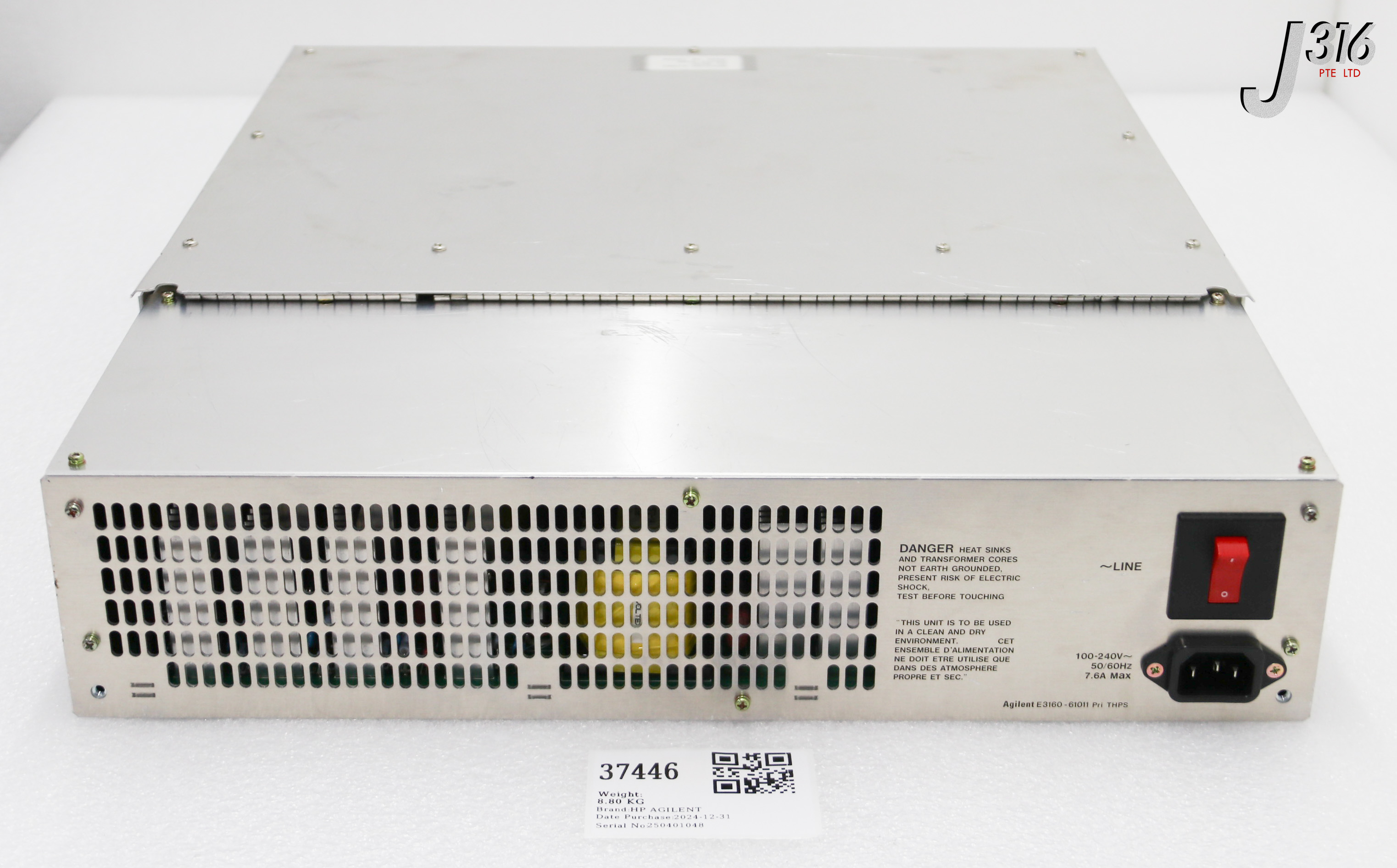 37446 HP AGILENT TESTHEAD POWER SUPPLY, SECONDARY , W/ PRIMARY E3160-61011 (PARTS) E3160-61002