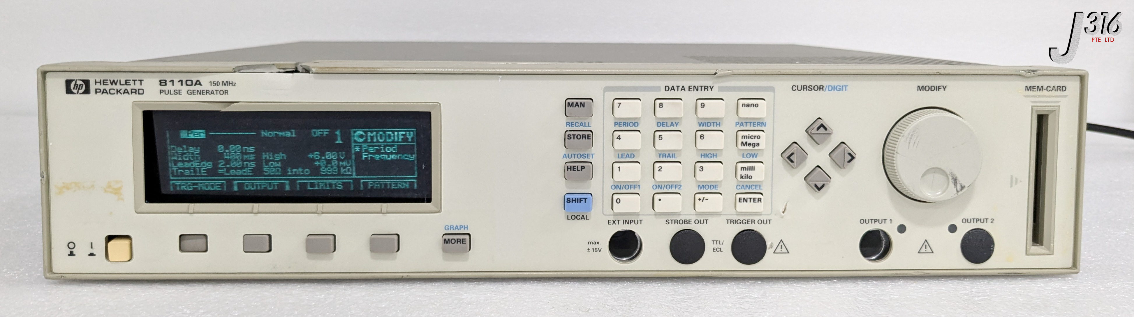 37465 HEWLETT-PACKARD PULSE GENERATOR 150MHZ (PARTS) 8110A