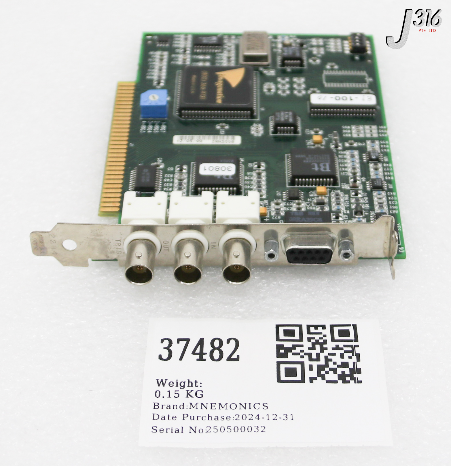 37482 MNEMONICS SEMITOOL, PCB ASSY 4012-10 E1-100-10