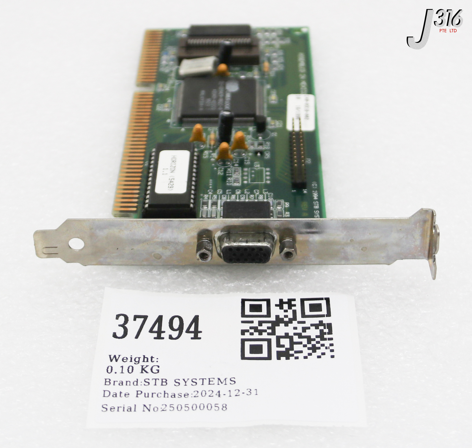 37494 STB SYSTEMS PCB, VIDEO CARD ASSY (PARTS) 1X0-0318-002
