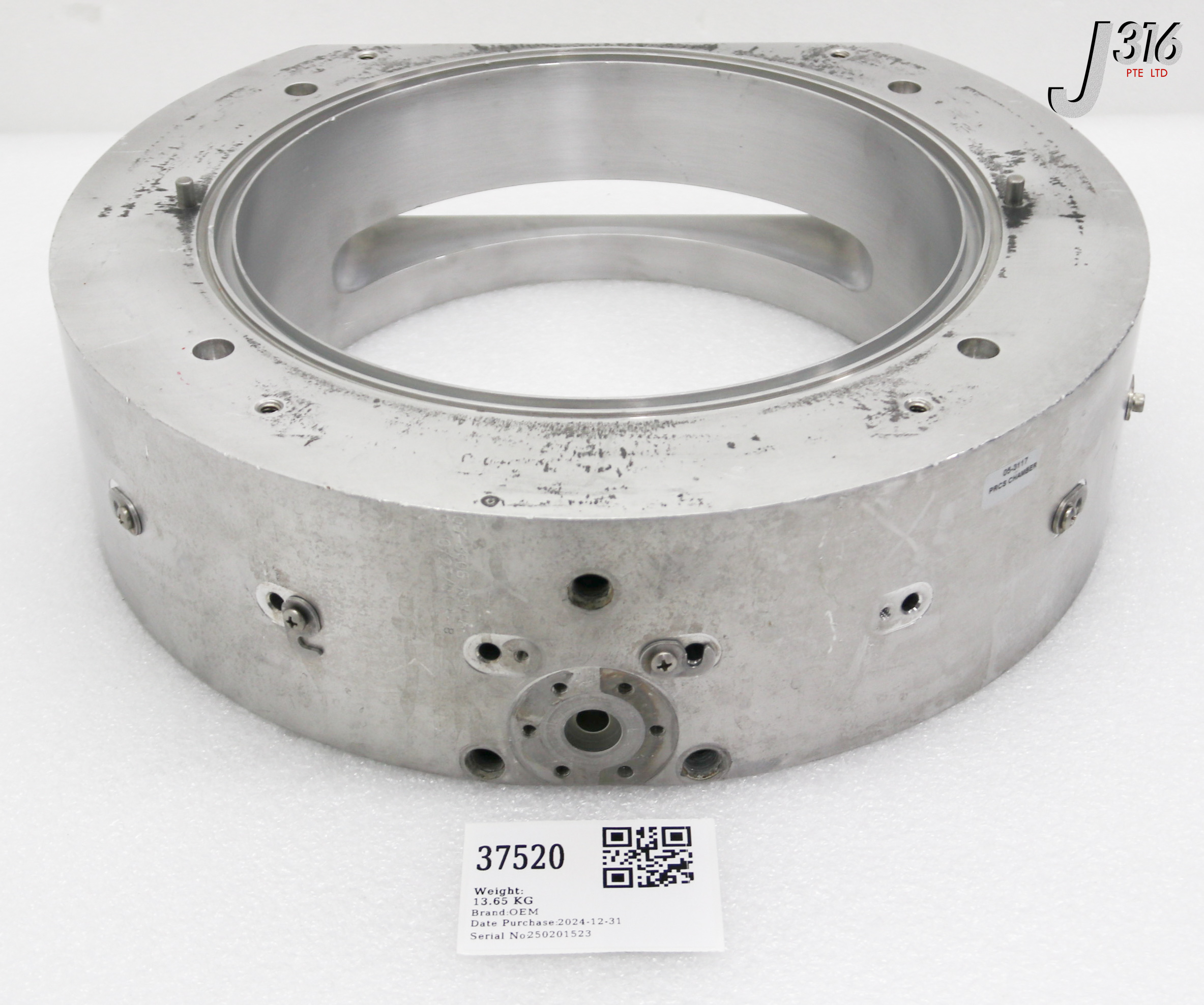 37520 GASONICS PROCESS CHAMBER,WELDMENT, IRIDIA-DL, INNER LENGTH: 25CM 05-3606