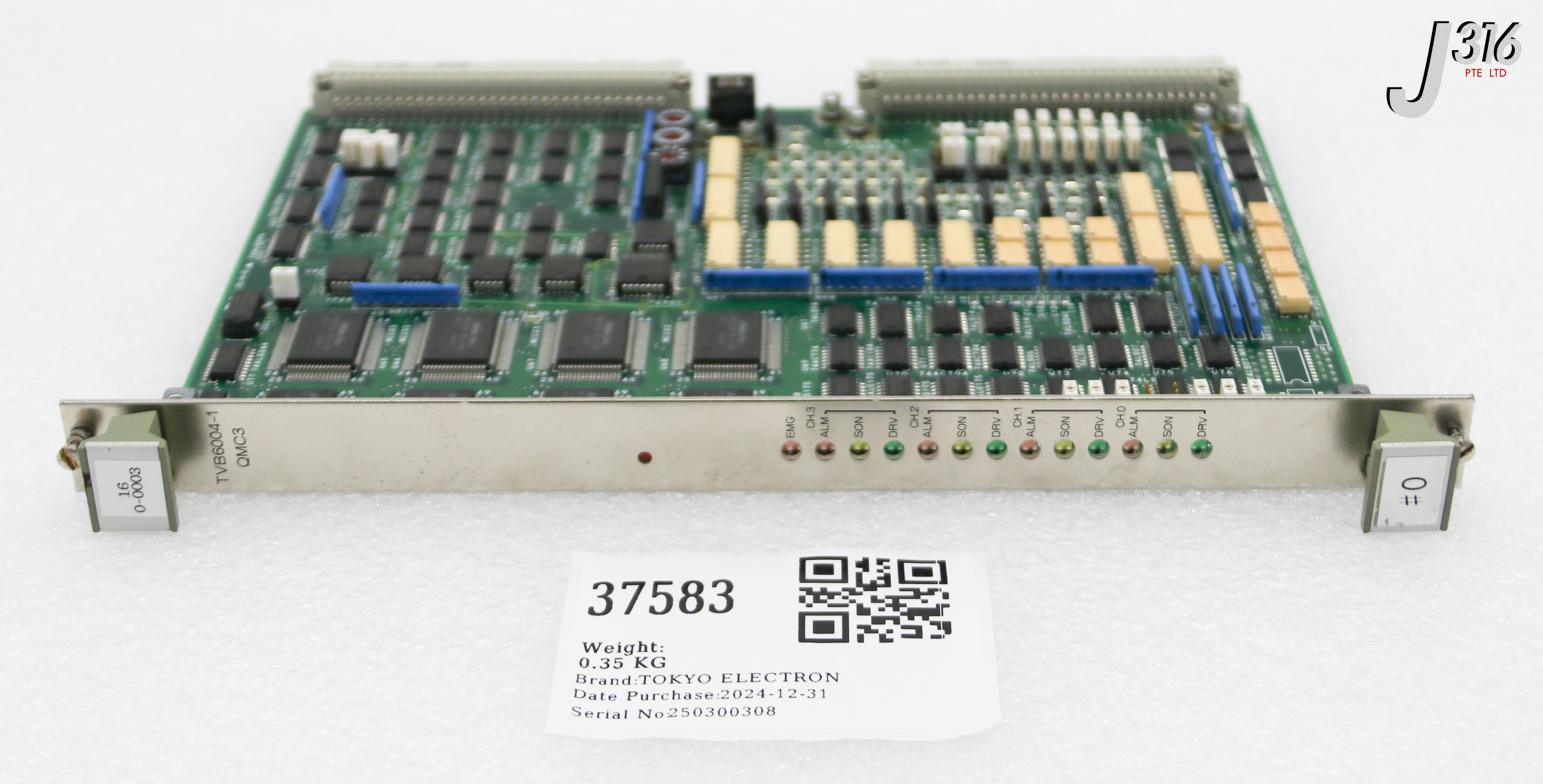 37583 TOKYO ELECTRON PCB ASSY, TVB6004-1/QMC3 1281-001184-16