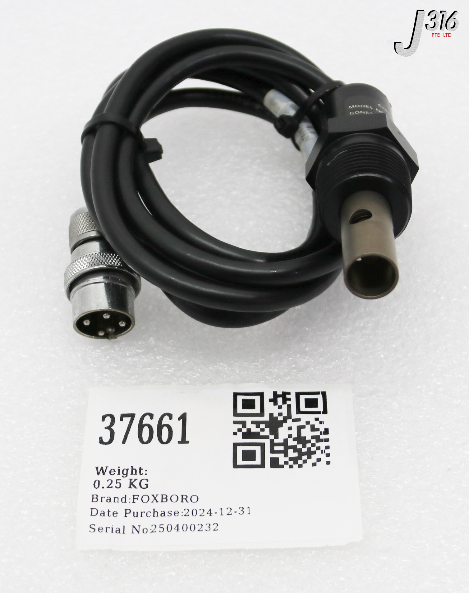 37661 FOXBORO CONDUCTIVITY RESISTIVITY CELL 921-EA2-5/EP327E