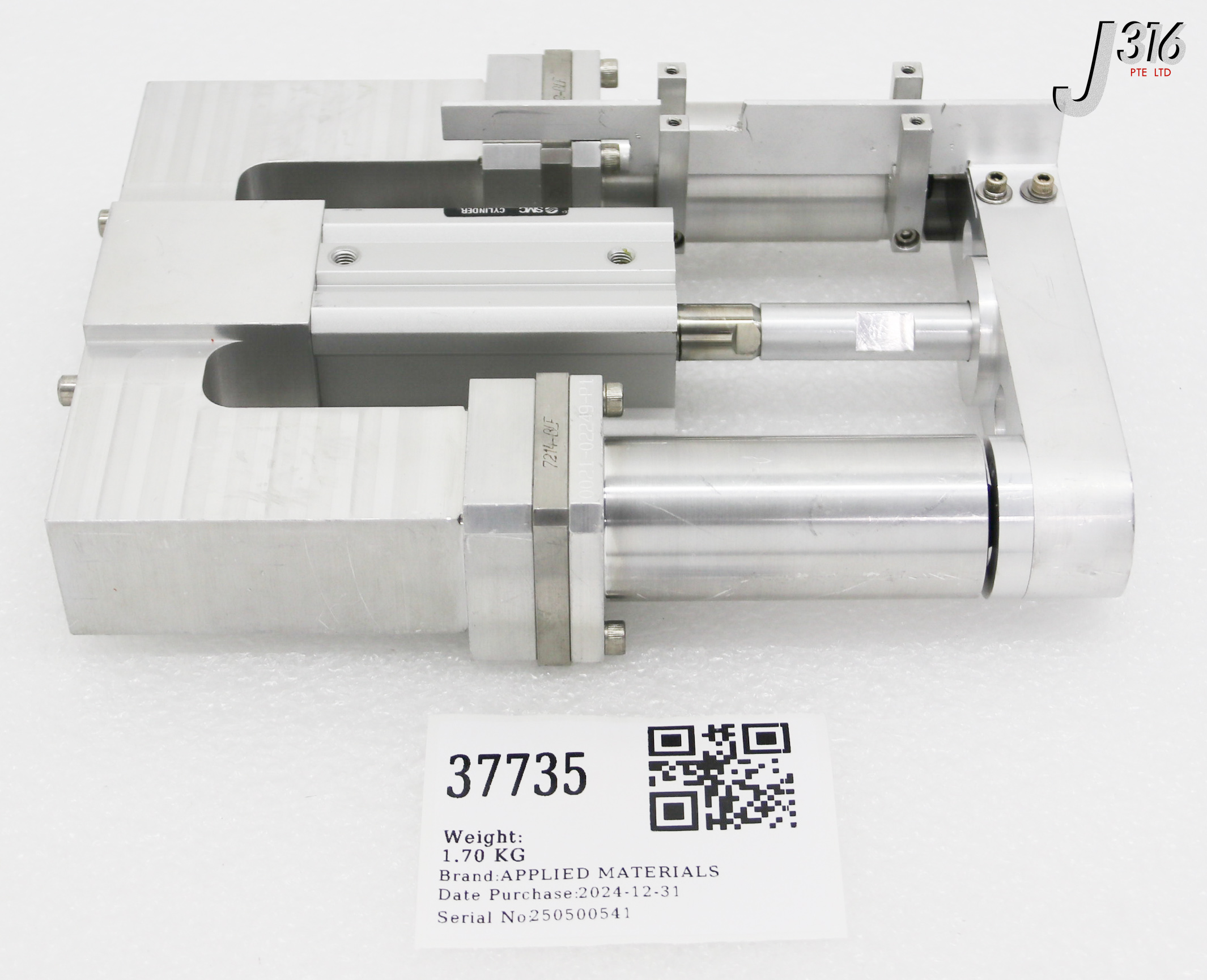 37735 APPLIED MATERIALS BASE CYLINDER W/ ASSY 0040-38996