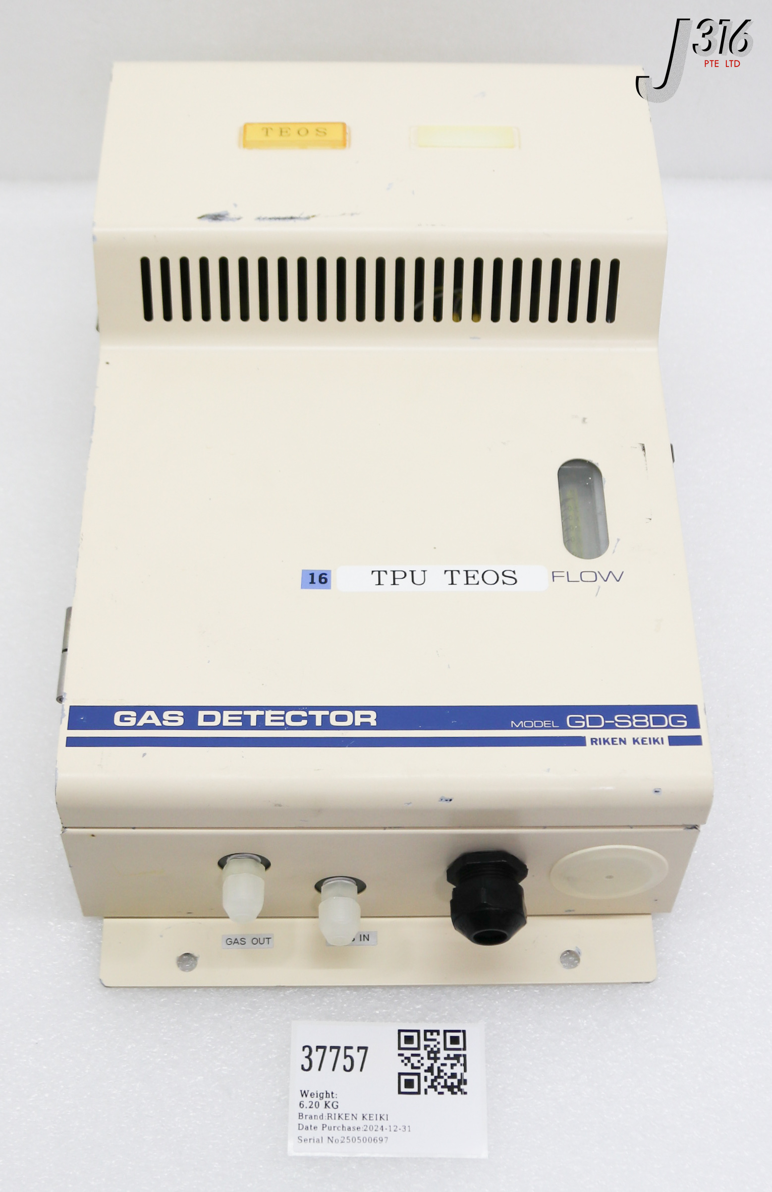 37757 RIKEN KEIKI GAS DETECTOR GD-S8DG