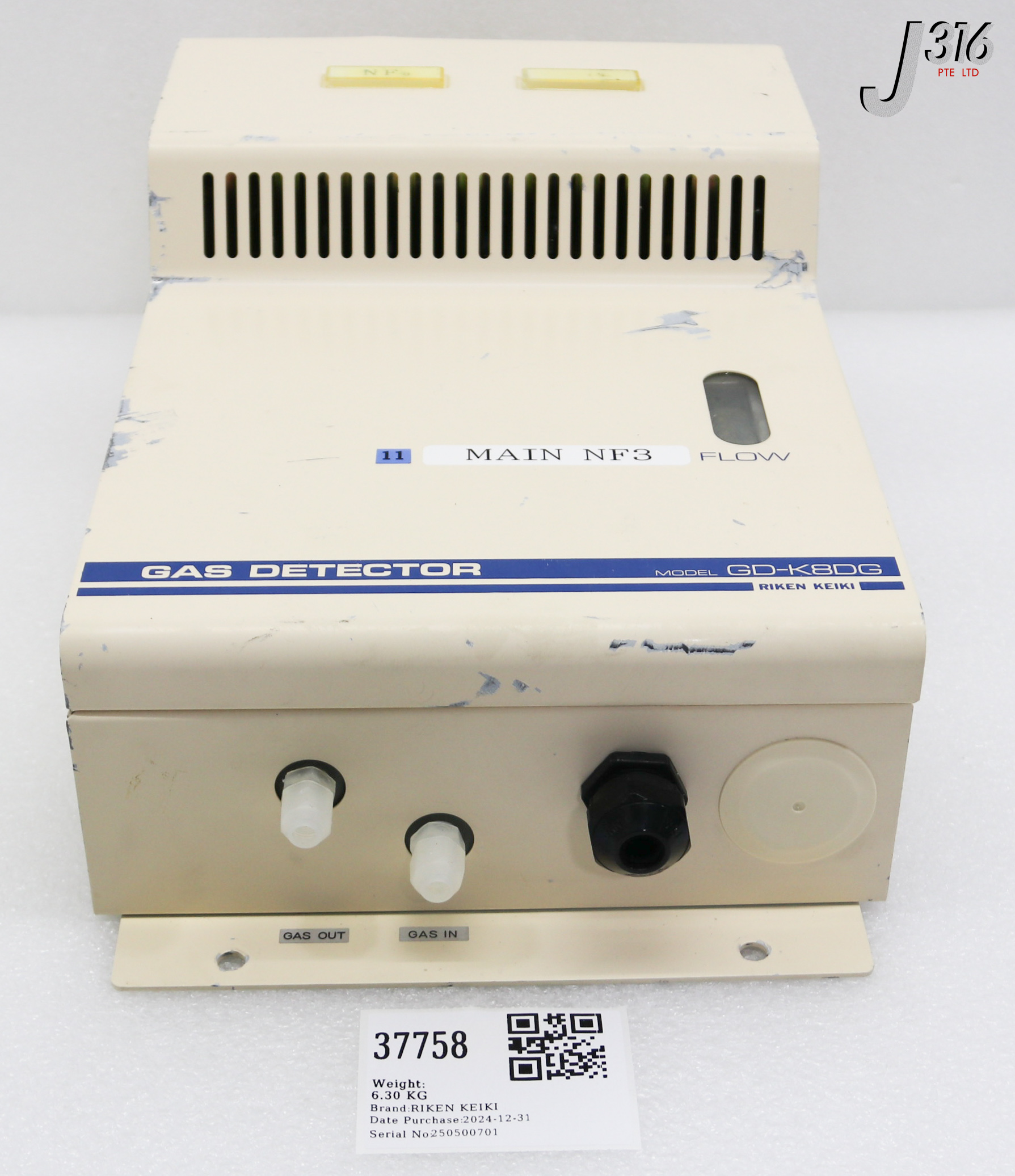 37758 RIKEN KEIKI GAS DETECTOR GD-K8DG