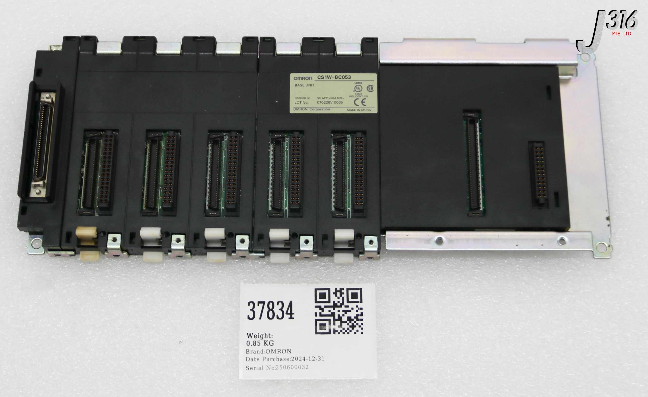 37834 OMRON BASE UNIT CS1W-BC053