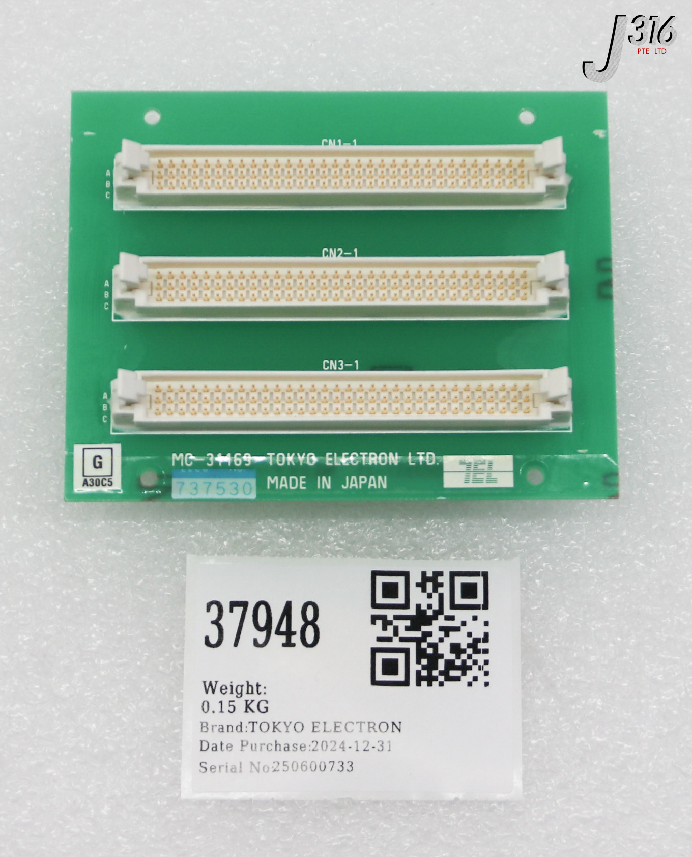 37948 TOKYO ELECTRON PCB ASSY, MC-31169 1108-000857-11