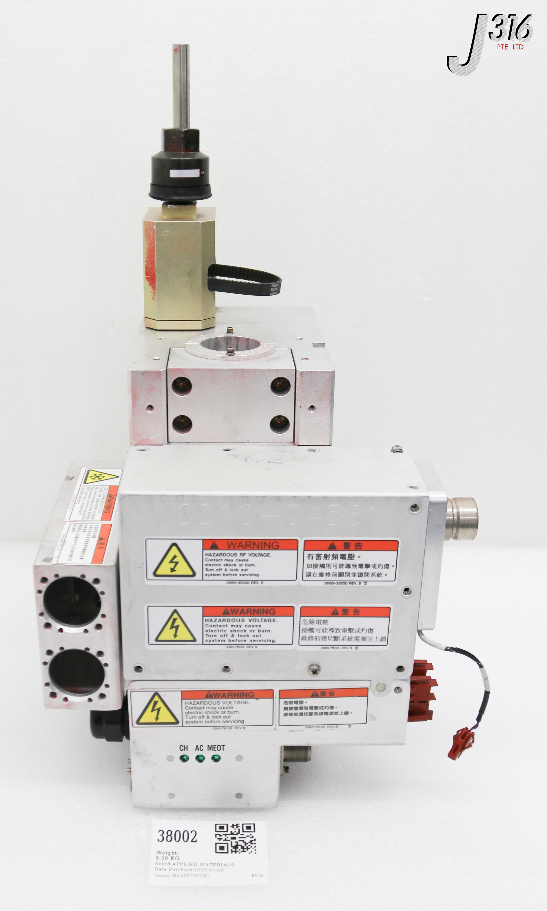 38002 APPLIED MATERIALS ASSEMBLY, BIASED ELECTRODE, AC BOX 0010-04561