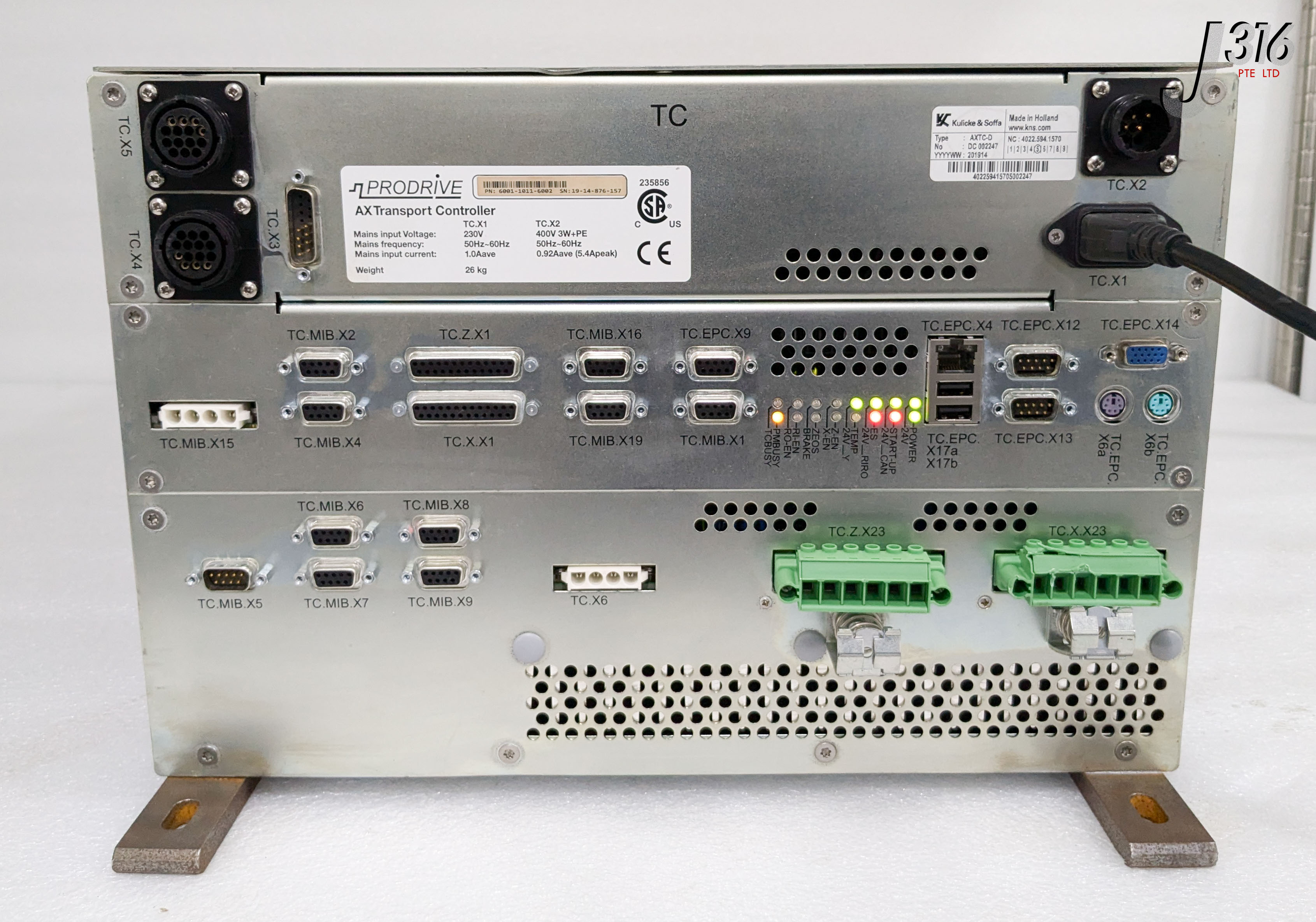 38014 PRODRIVE KULICKE & SOFIA AXTC-D, AX TRANSPORT CONTROLLER, 4022.594.1570 6001-1011-6002