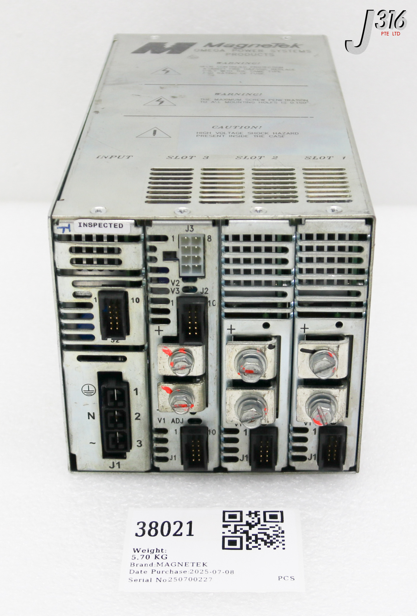 38021 MAGNETEK UNCOMMON POWER SUPPLY, 1200W (PARTS) MG3-1F-1F-3FE