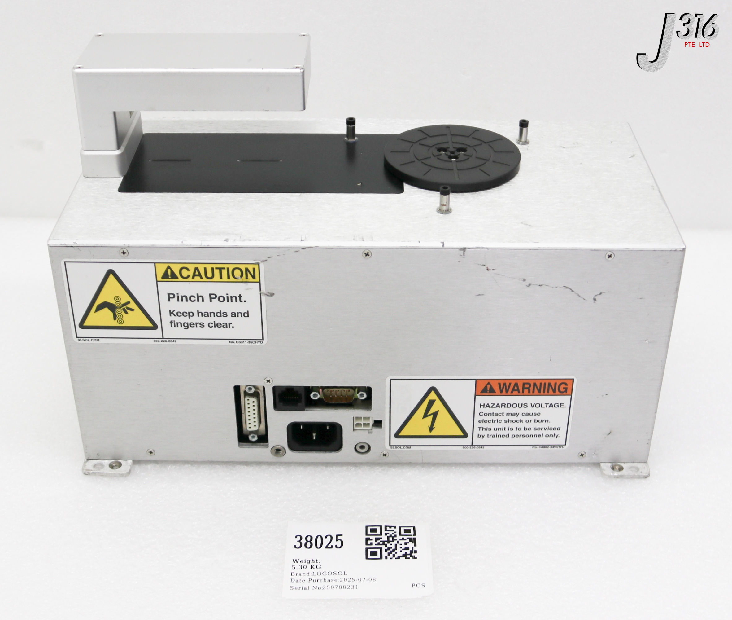 38025 LOGOSOL ISEL PREALIGNER, P/N: 9008121284 LPA812-3-V76E2-S38-S-V500E-NE-ESD420