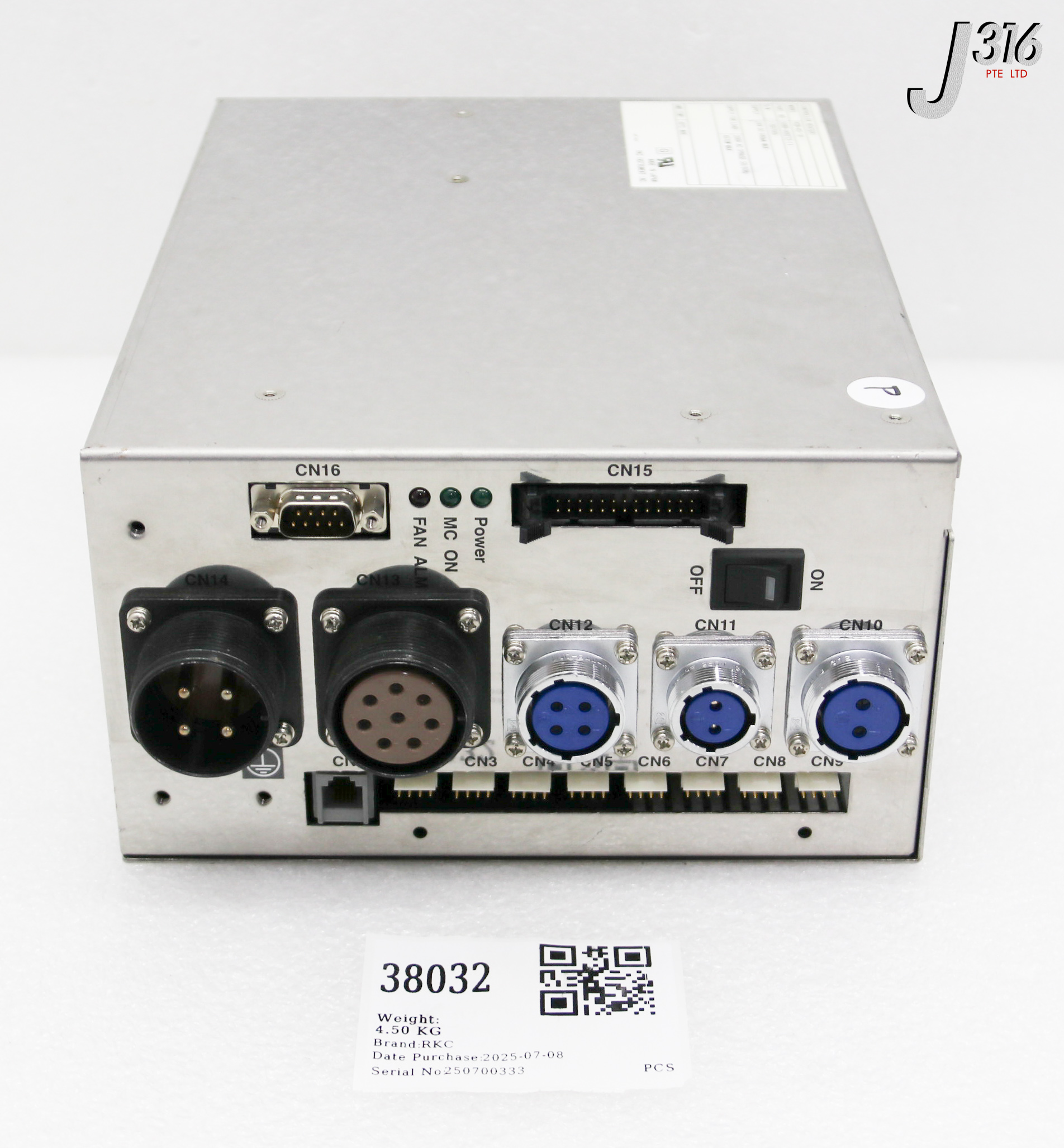 38032 RKC CONTROLLER, HEATER 1, 5U80-000272-11 RCB-43-18