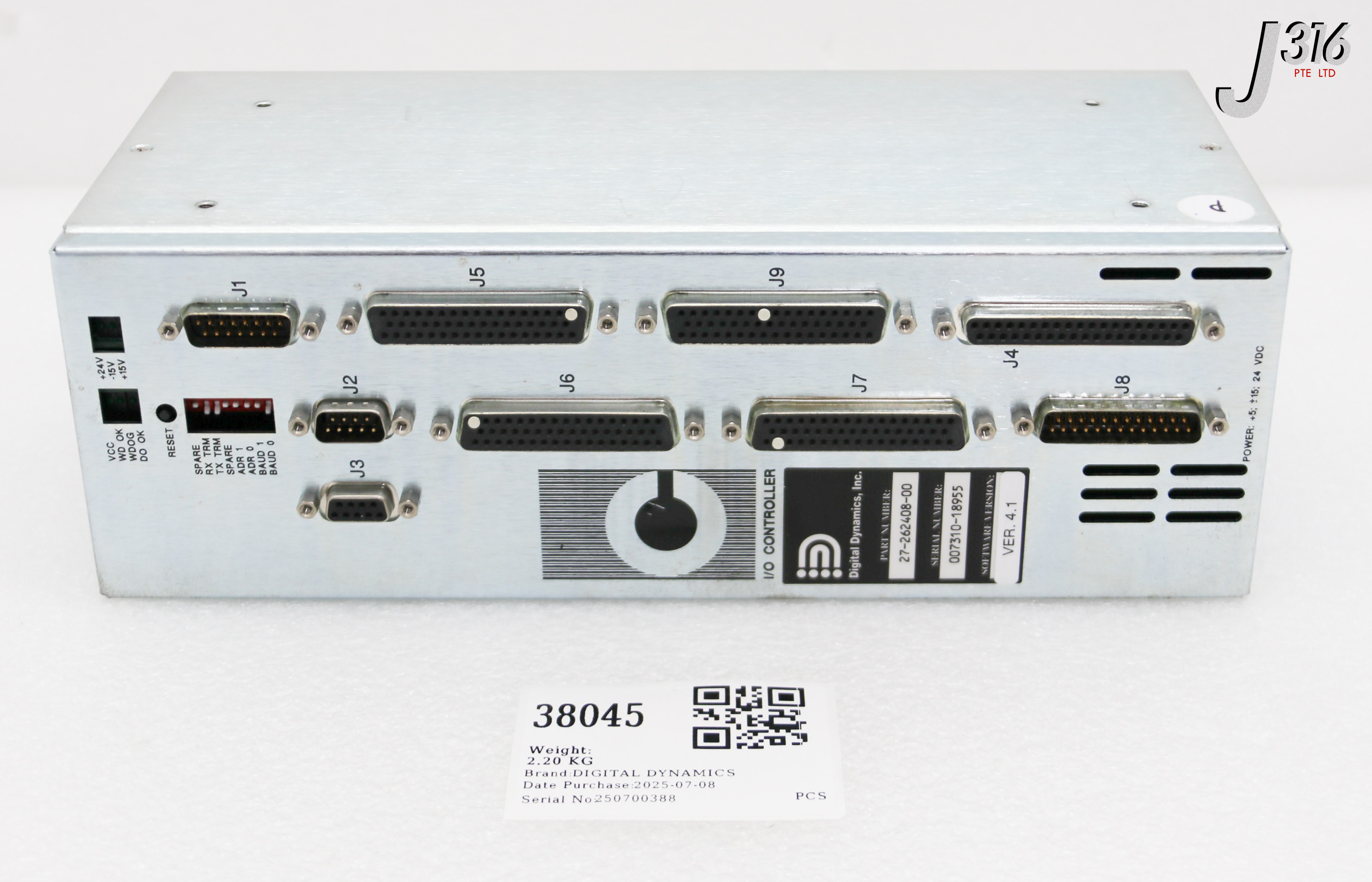 38045 DIGITAL DYNAMICS I/O CONTROLLER (PARTS) 27-262408-00