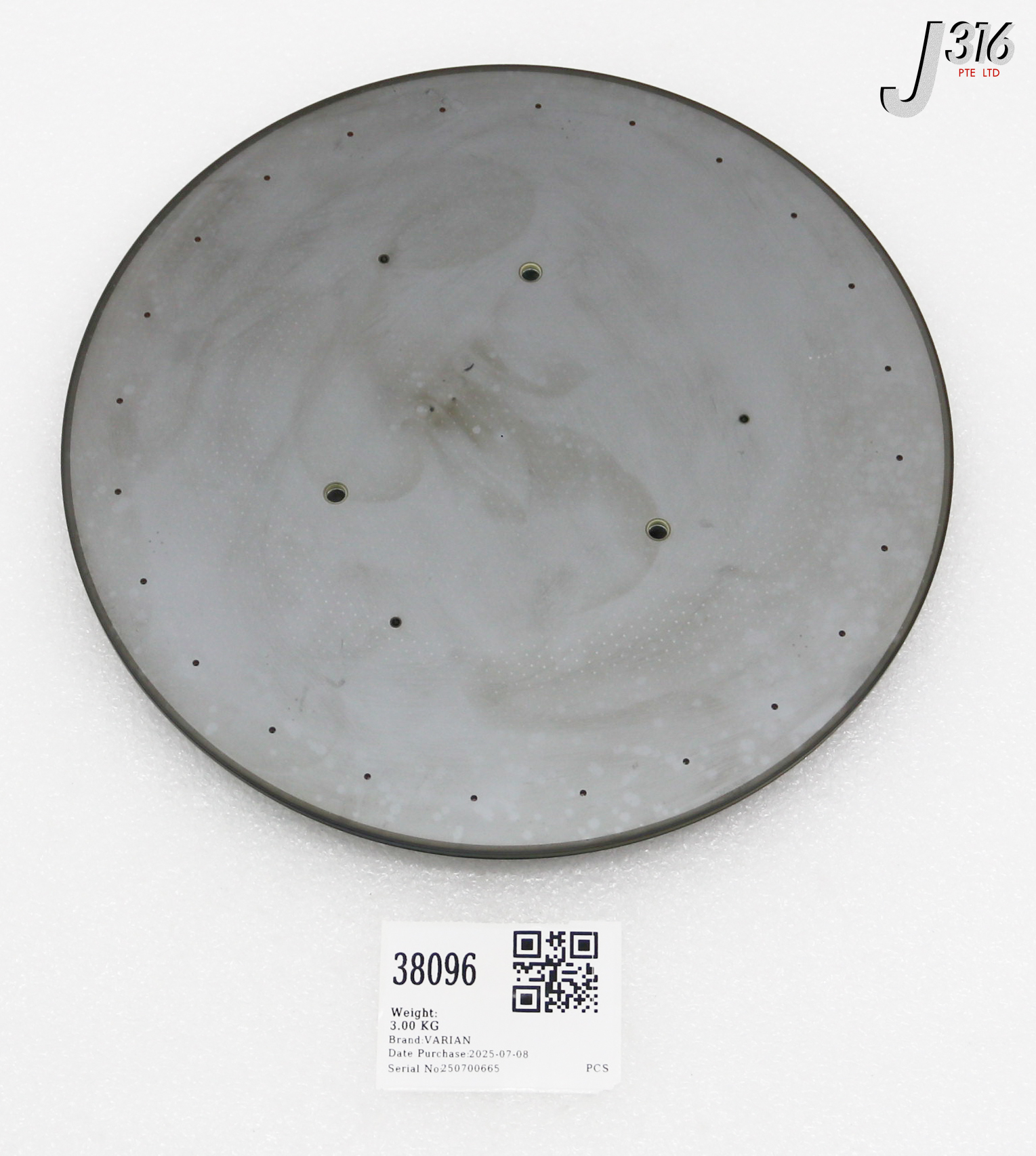 38096 VARIAN ROPLAT PLATEN ASSY, 11.5" E11585911