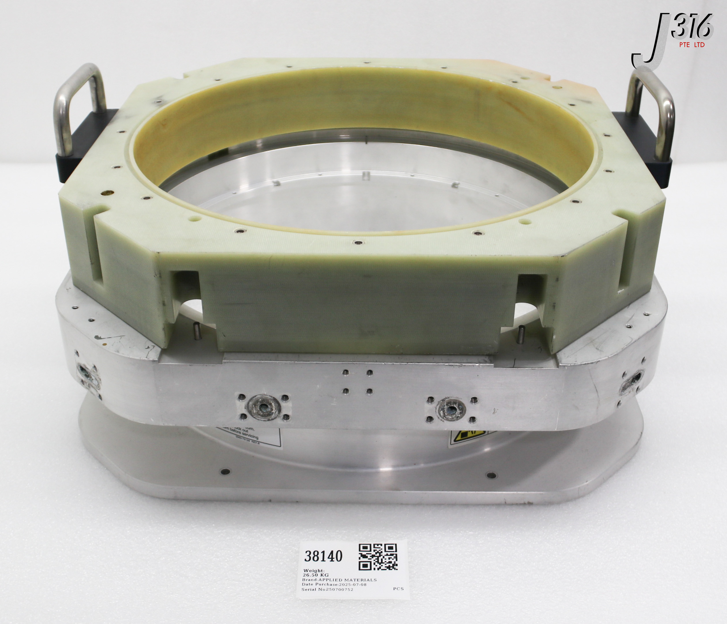 38140 APPLIED MATERIALS ADAPTOR UPPER SIP-CU 290MM WATER COOLE W/ ADAPTER ASSY 0040-03932