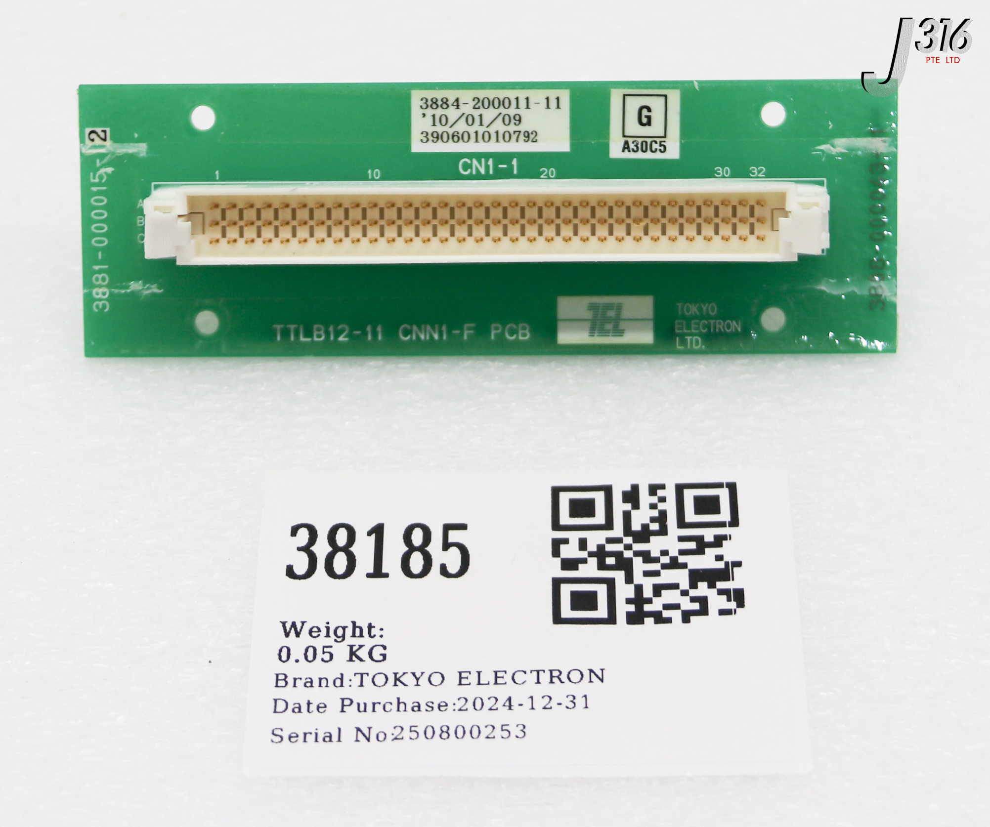 38185 TOKYO ELECTRON PCB CNN1-F, 3881-000015-2 3884-200011-11