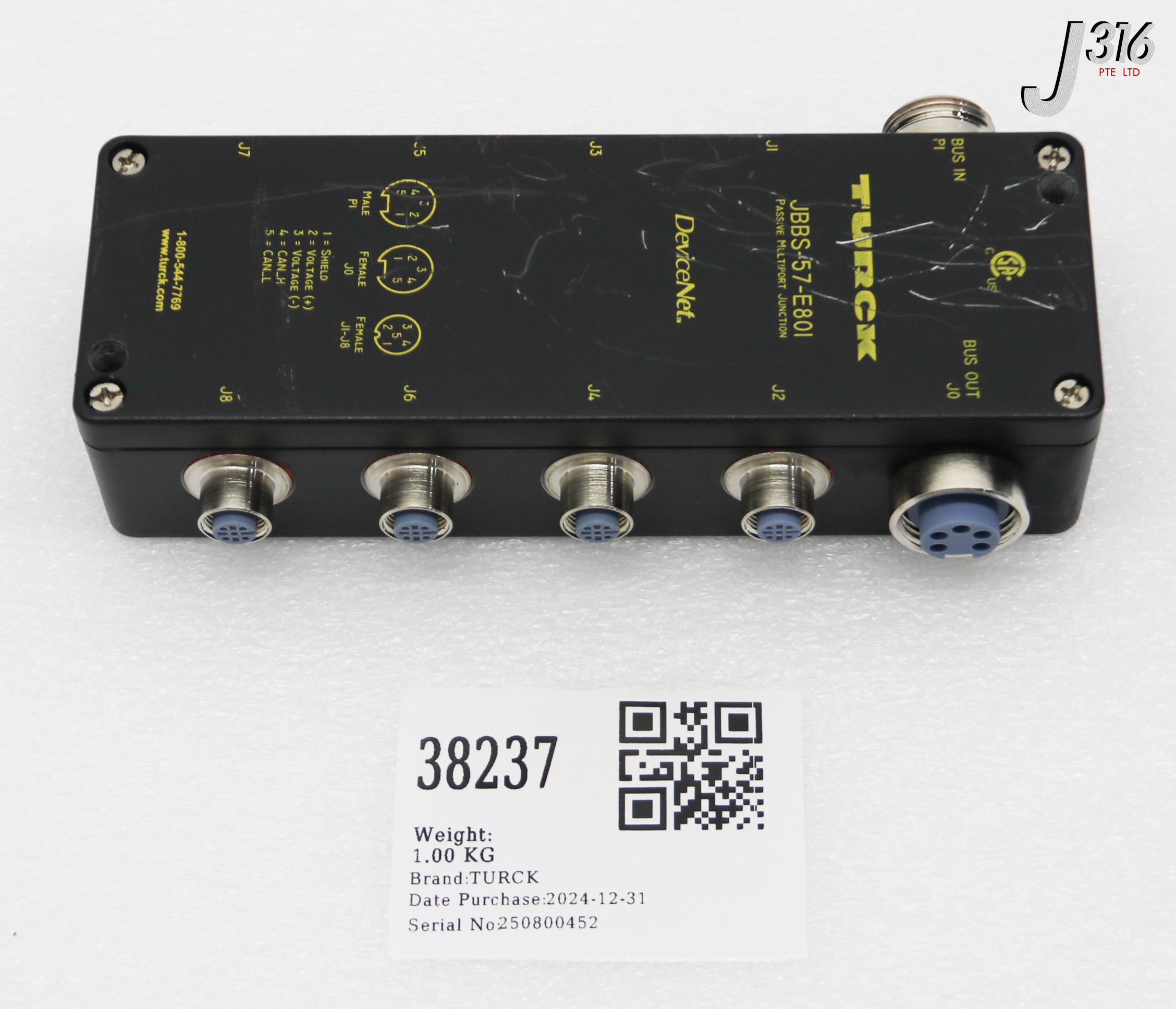 38237 TURCK PASSIVE MLLTIPORT JUNCTION JBBS-57-E801