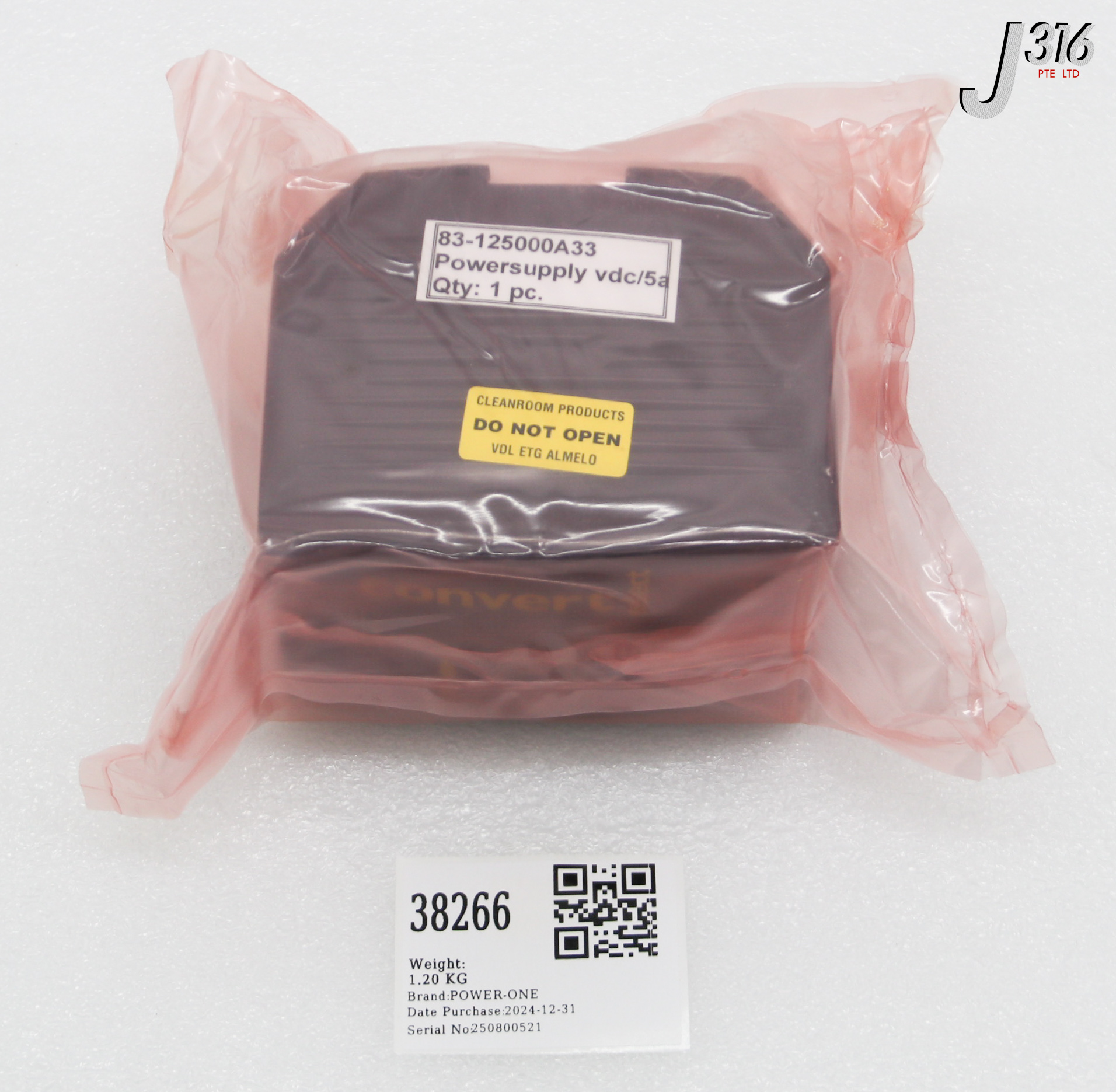 38266 POWER-ONE POWER SUPPLY, AC-DC/ DC CONVERTER (NEW) LWR1601-6E