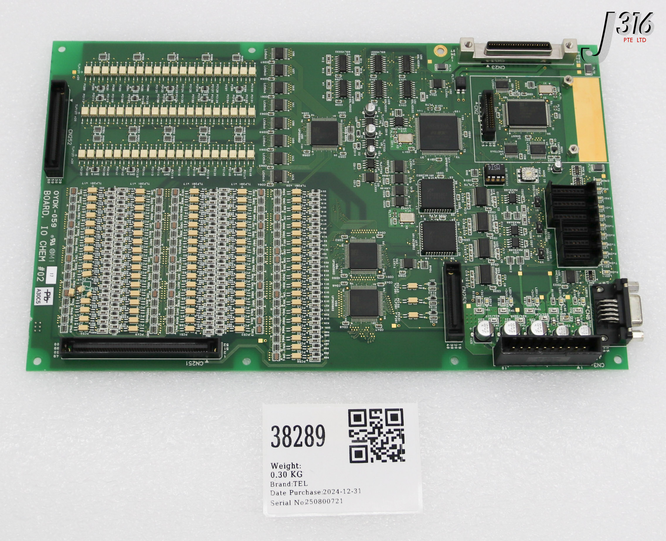 38289 TEL PCB BOARD IO CHEM #02  (PARTS) OYDK-059