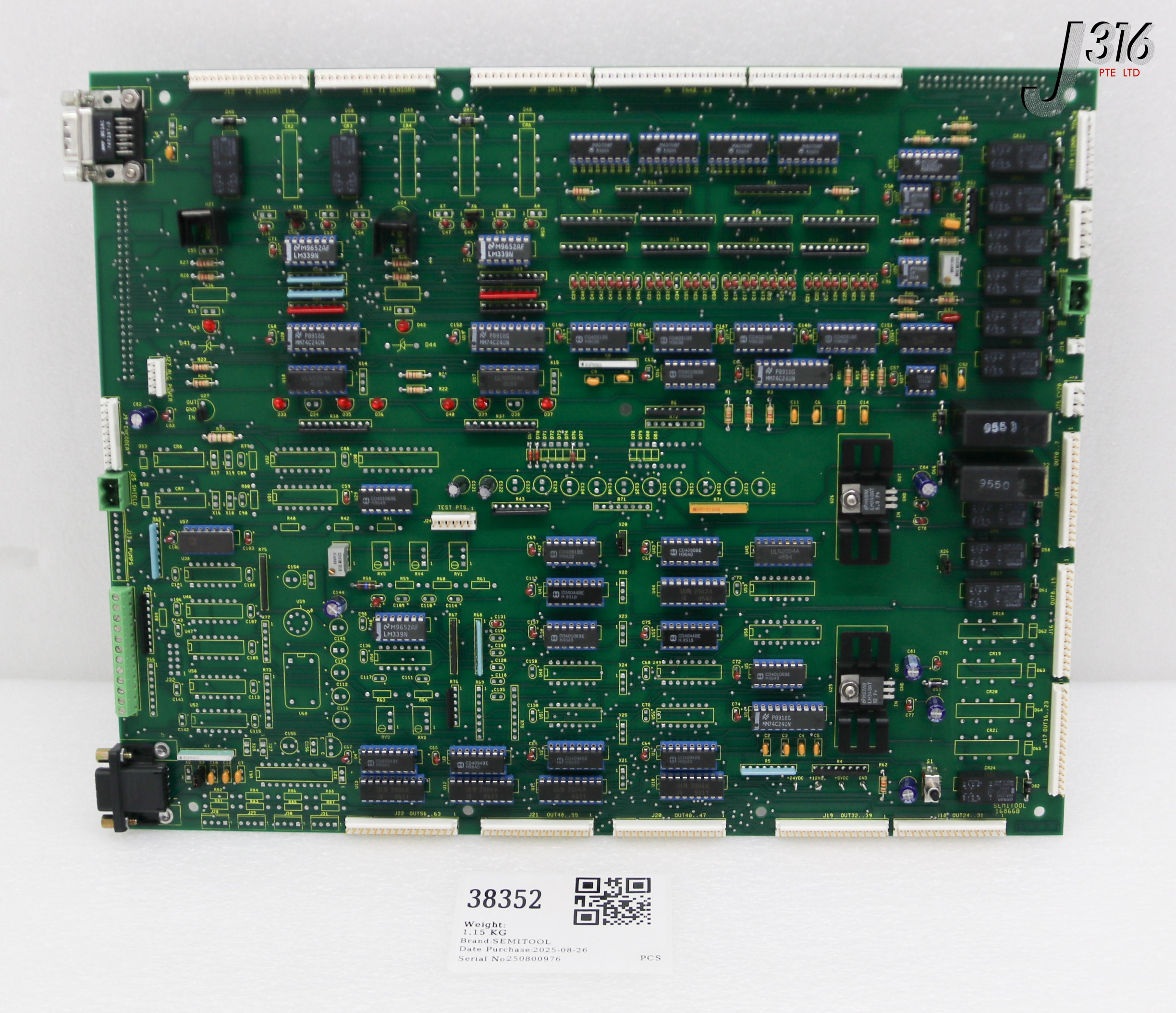 38352 SEMITOOL PCB ASM CBW 402 BOARD (NEW) 16866-01