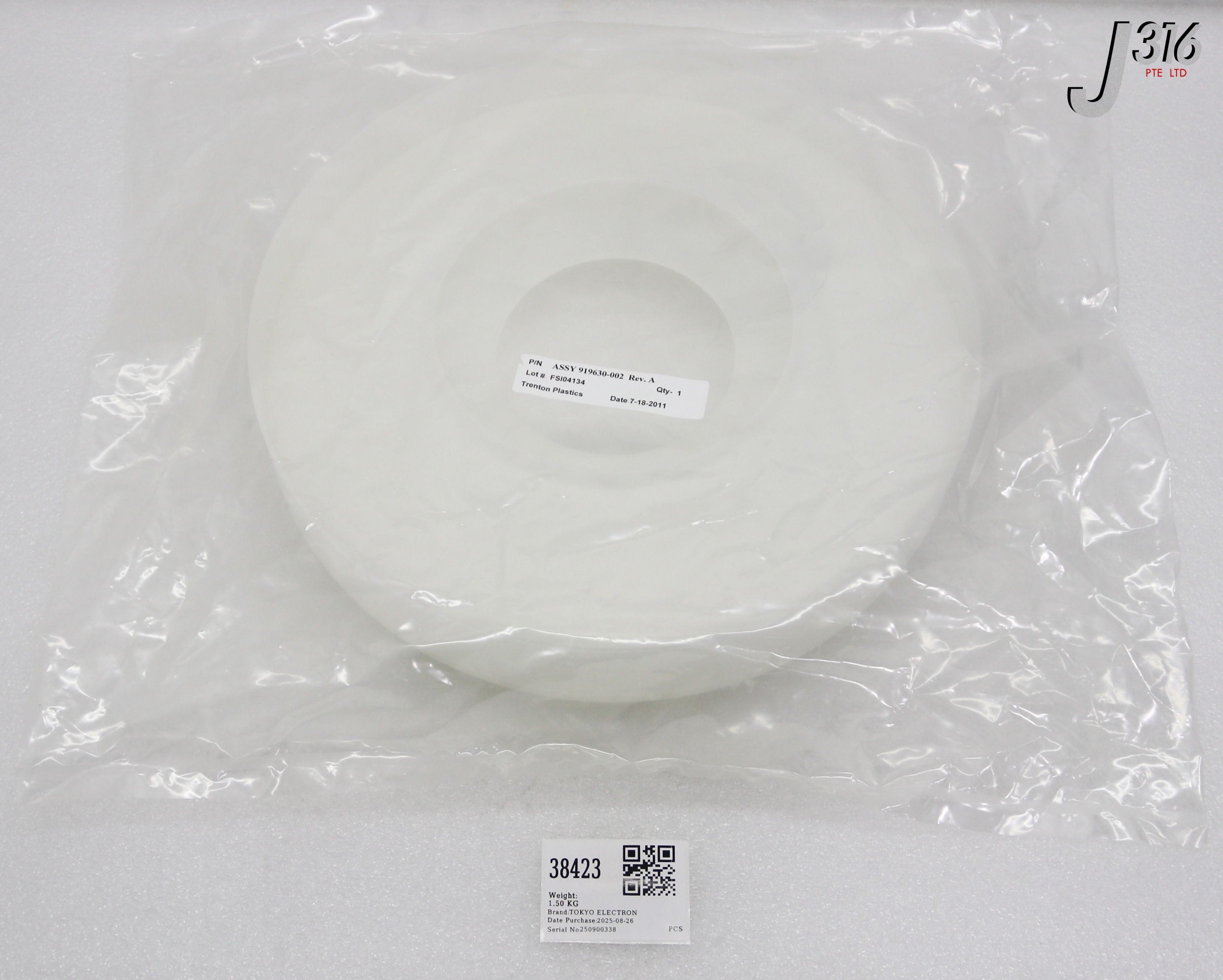 38423 TRENTON PLASTICS PRCS BOWL ASSY KIT, SSM, 150MM (NEW) 919630-002