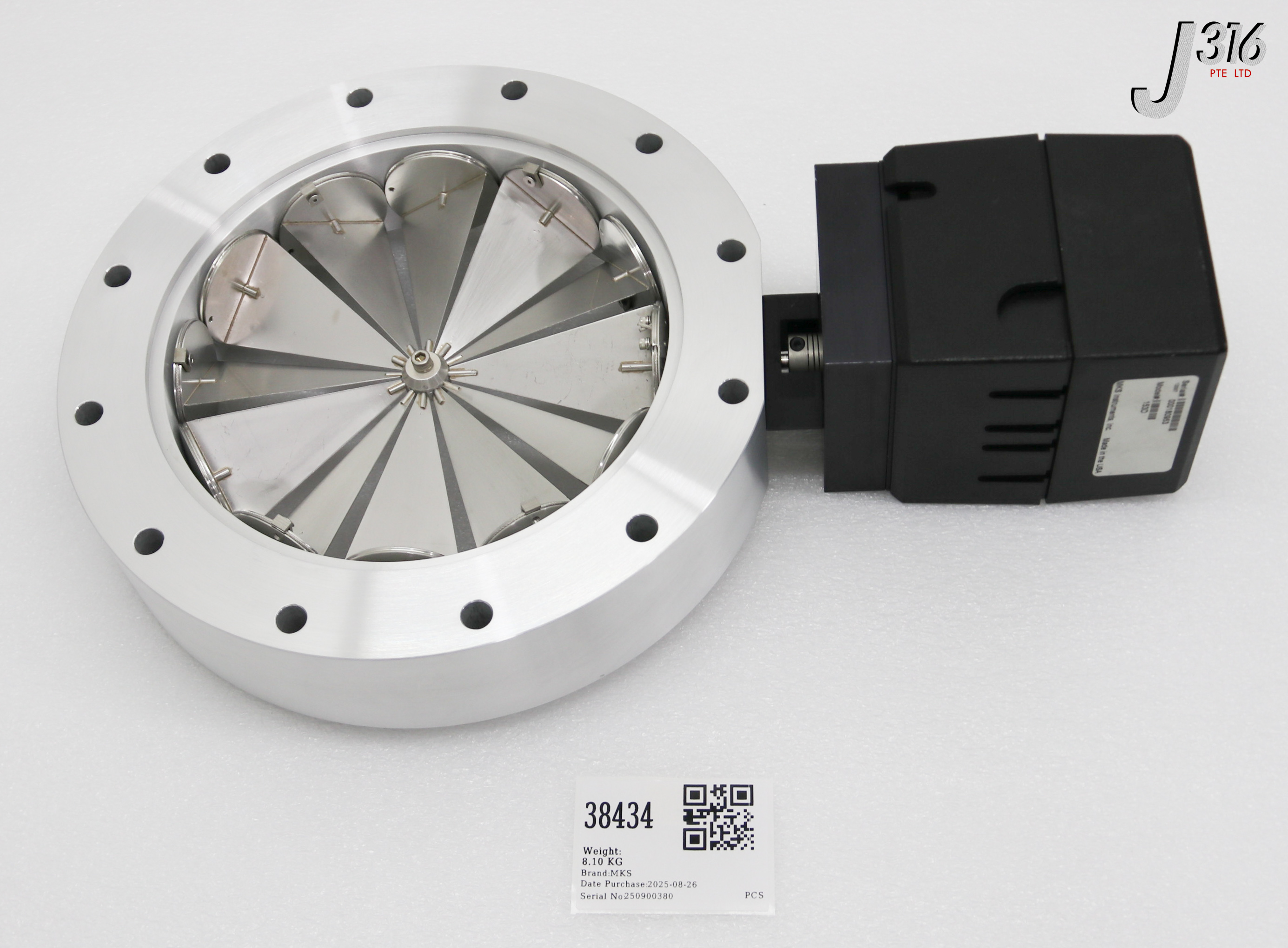 38434 MKS THROTTLE CONTROL VALVE TYPE 153, W/ VARI-Q THROTTLE VALVE VQ-200-ISO-UMK (WORKING) 153D