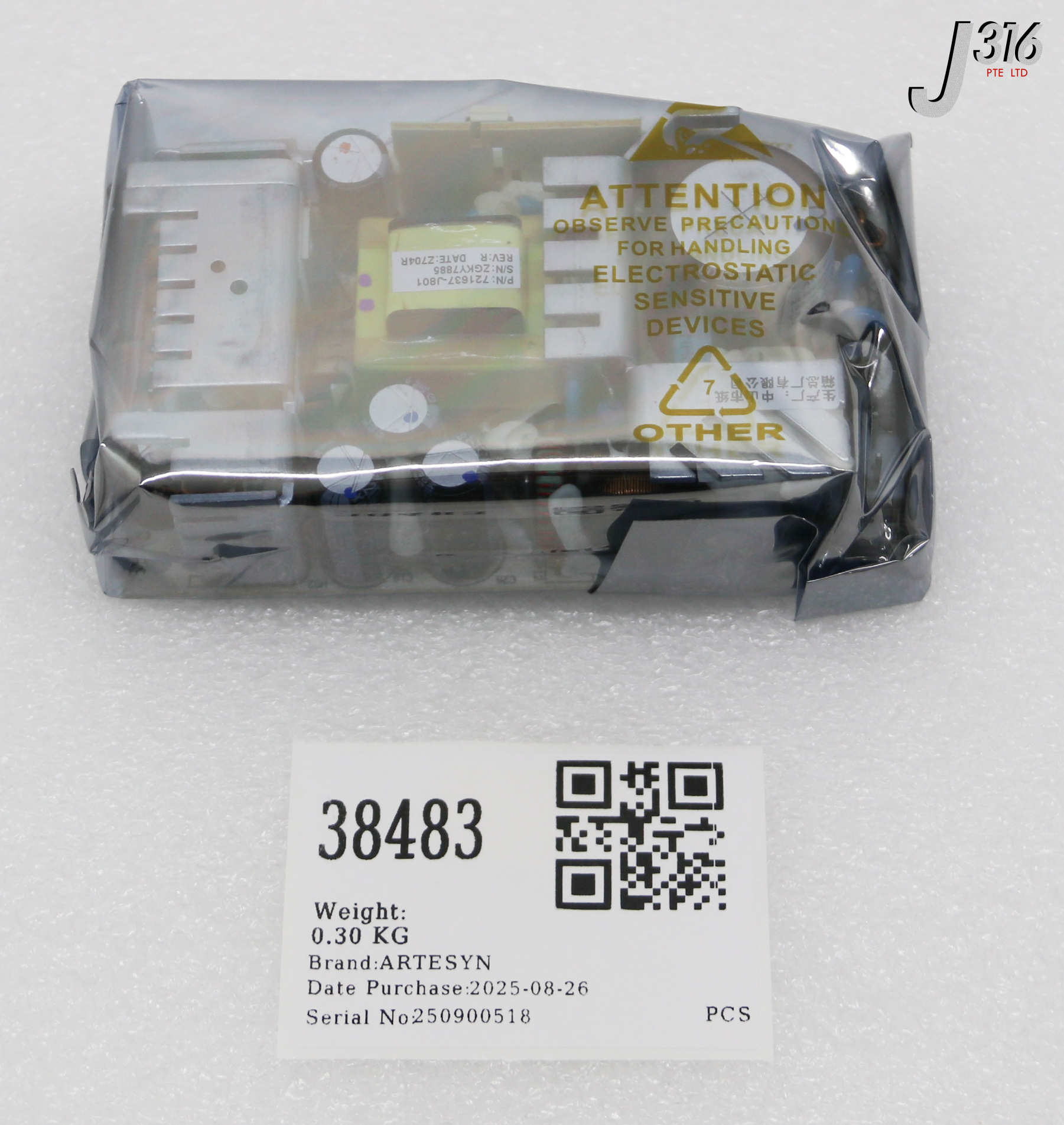 38483 ARTESYN POWER SUPPLY (NEW) NLP65-9608GJ