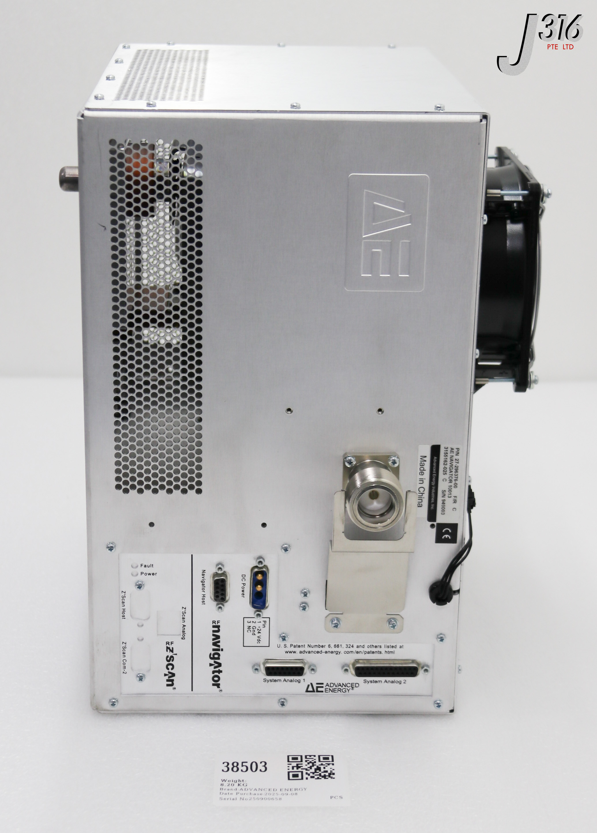 38503 ADVANCED ENERGY RF MATCH,NAVIGATOR 10013, P/N: 27-296376-00 (WORKING) 3155162-025