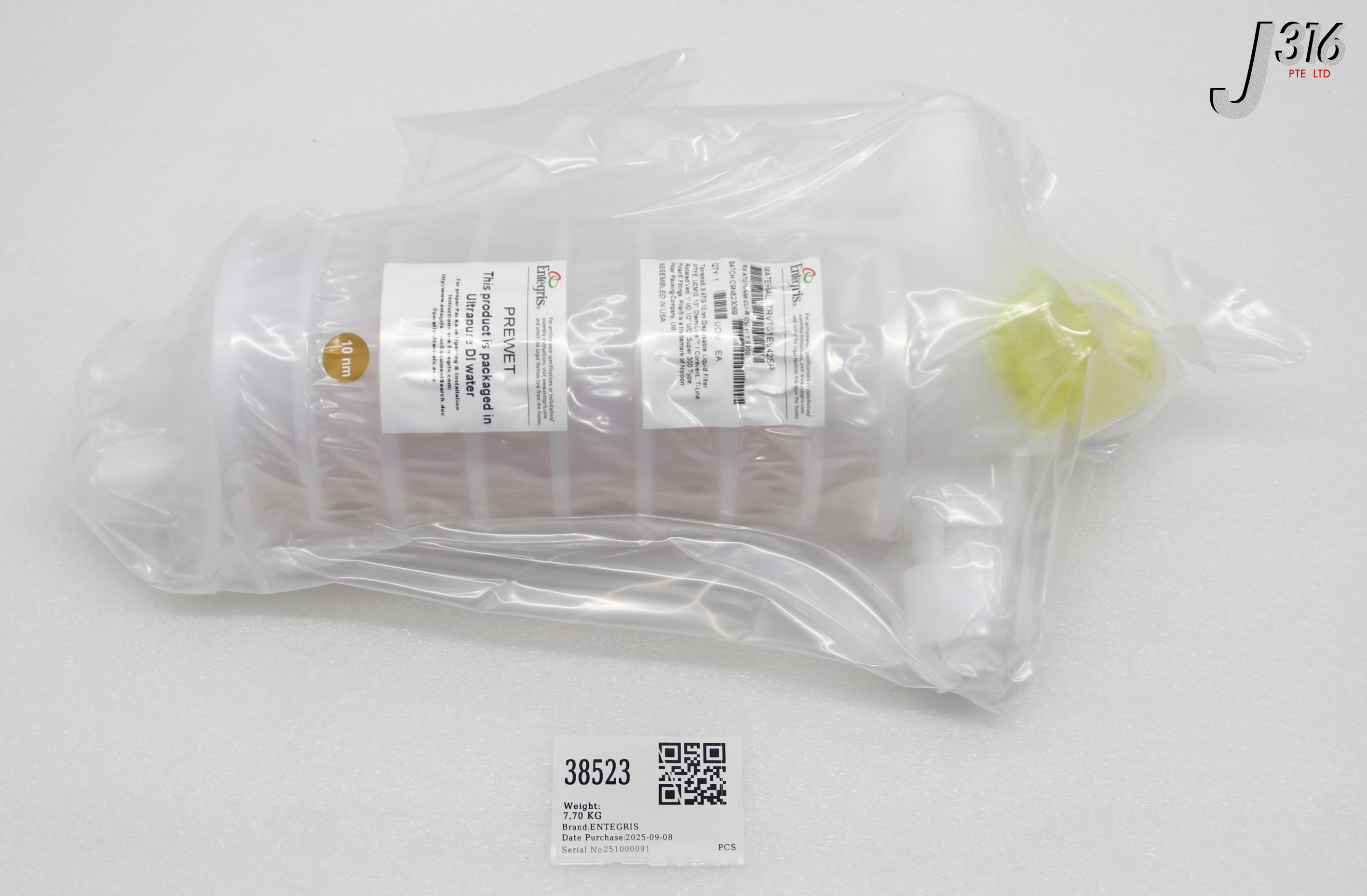 38523 ENTEGRIS FILTER, TRX ATG 10NM CLI-R CV"1 T S300 (NEW) TRVTG1E942SP