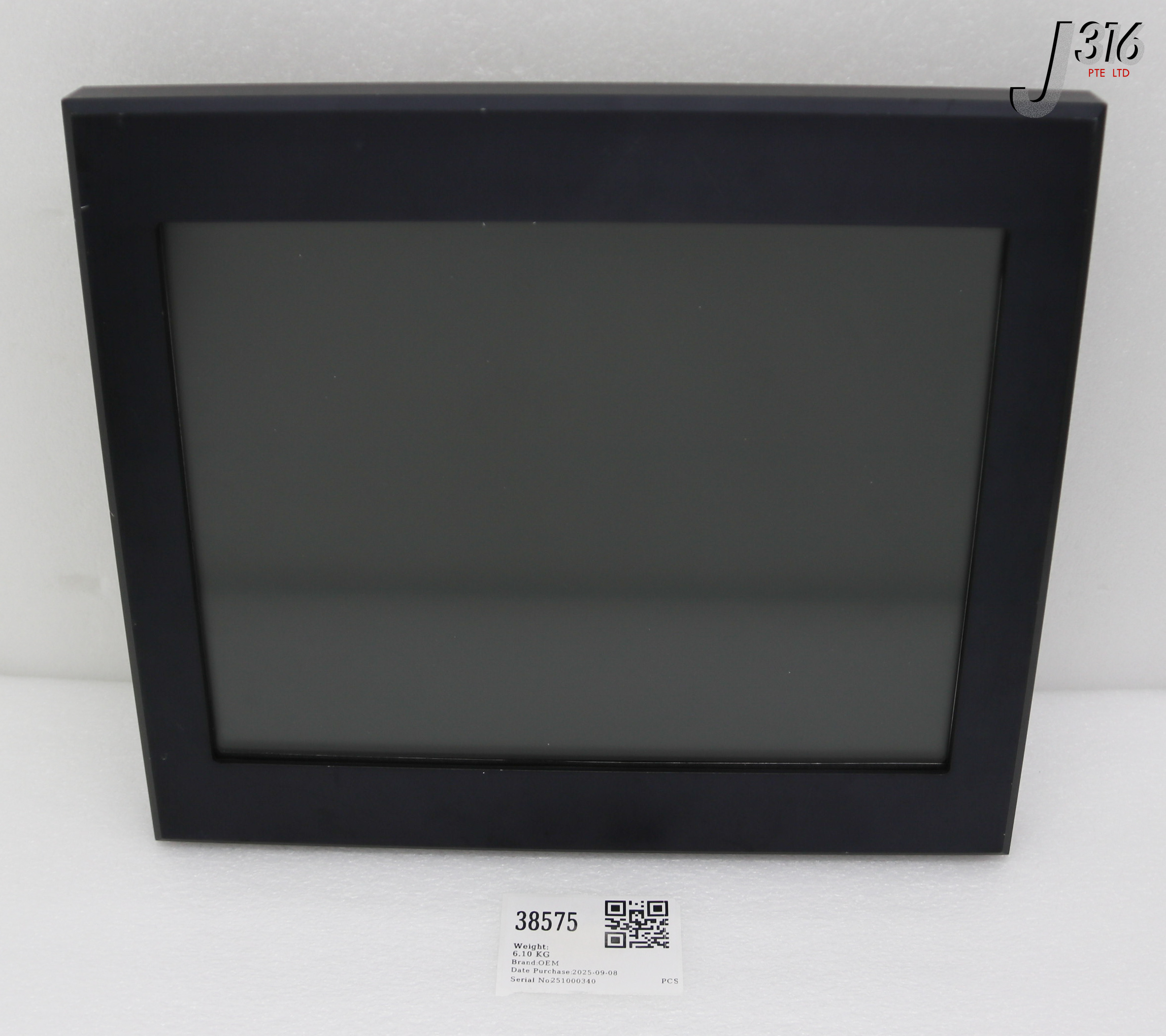 38575 OEM DISPLAY, 15IN, TOUCH, LVDS, ASM A412 IT-7566-PM1