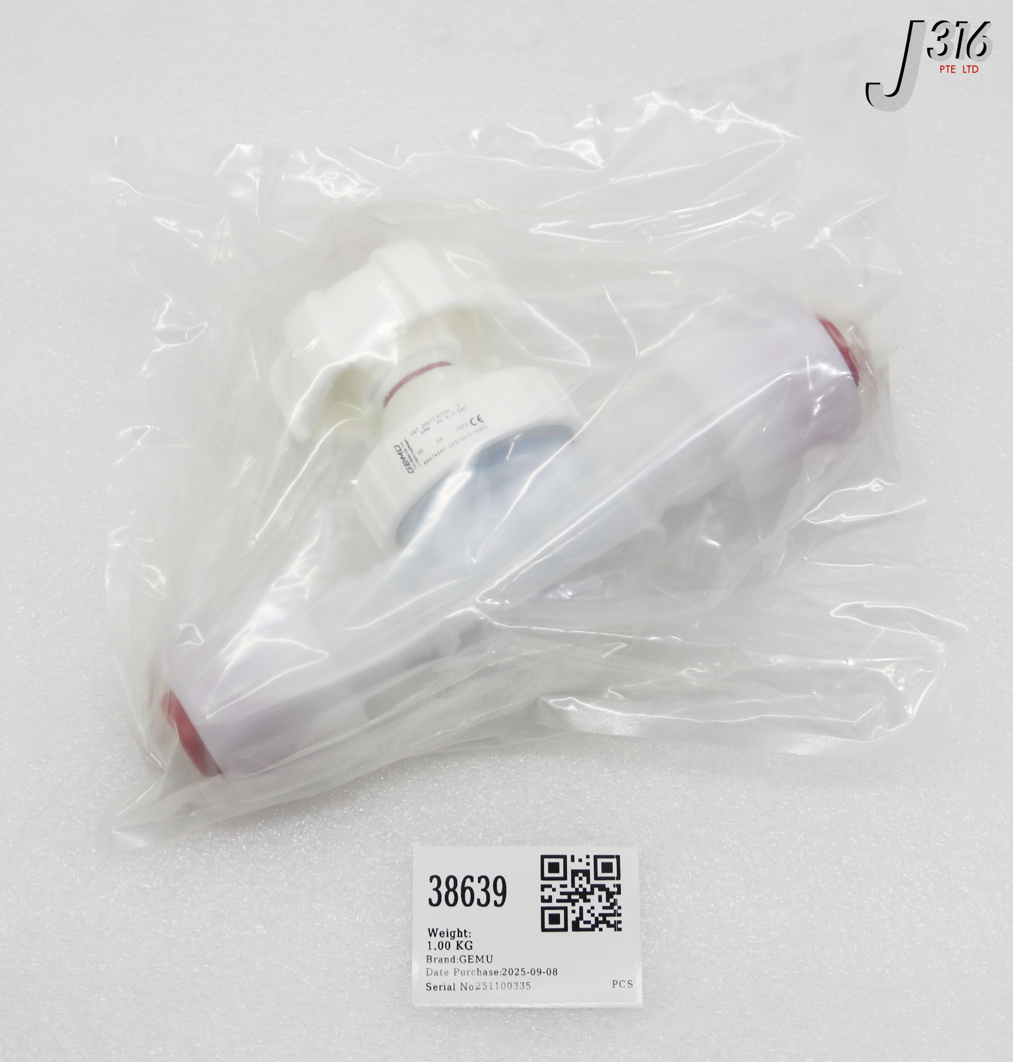 38639 GEMU CLEANSTAR PFA VALVE C67 20D77305403 HPW (NEW) 88674447