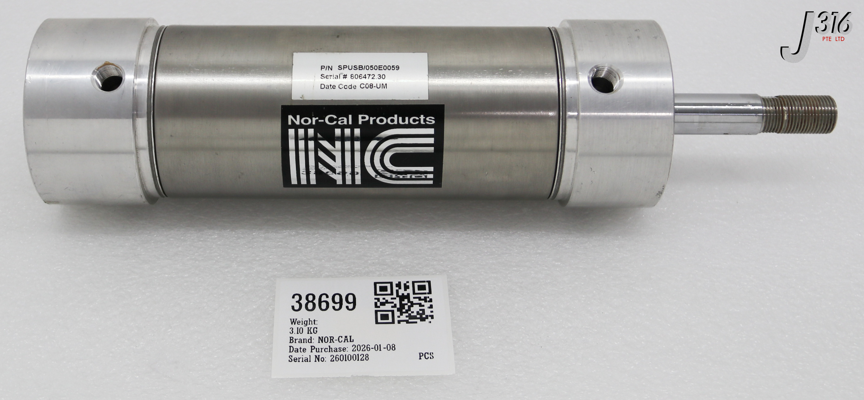 38699 NOR-CAL NOR-CAL PRODUCTS PNEUMATIC ANGLE VALVE SPUSB/050E0059