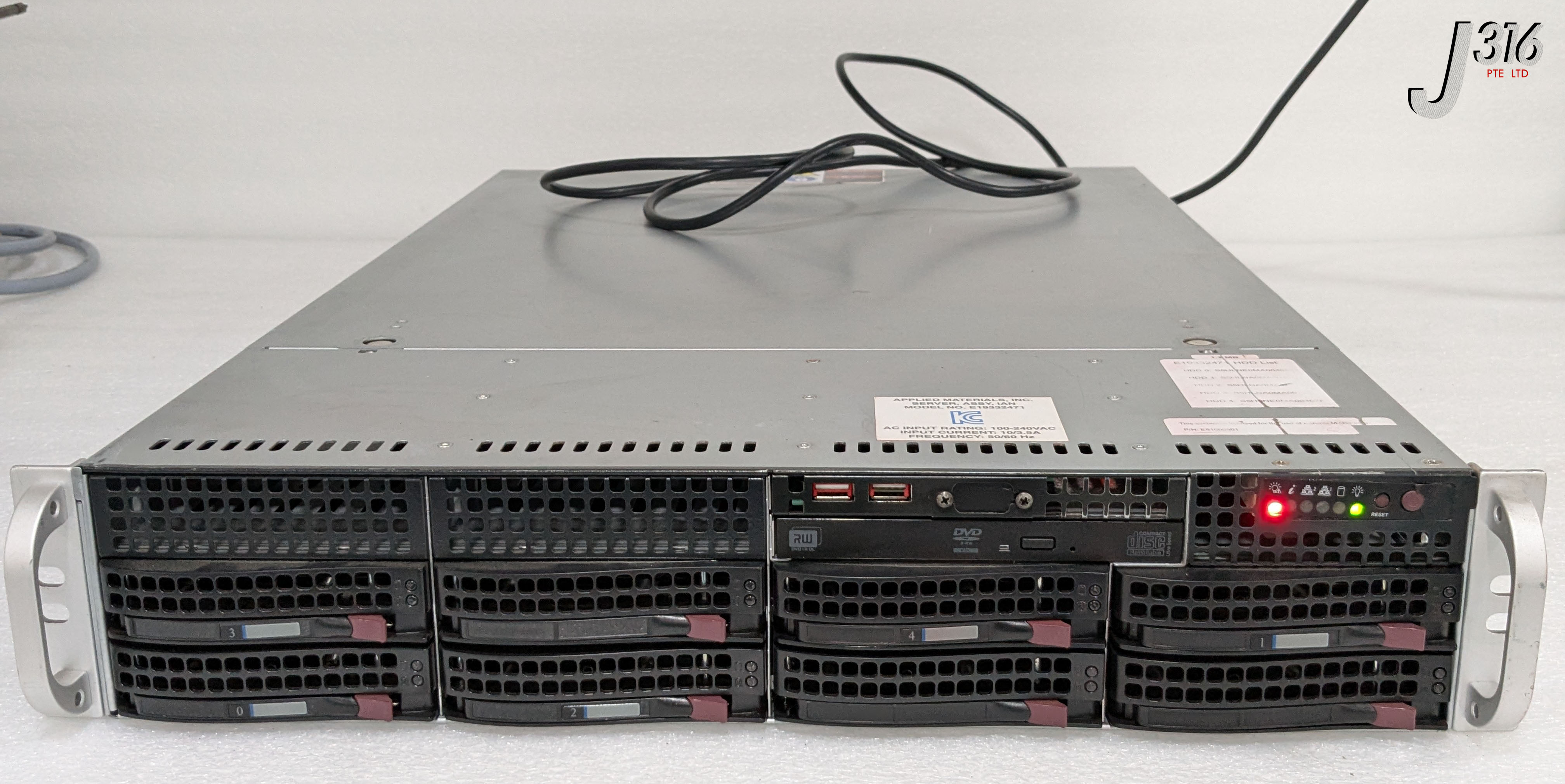 38703 APPLIED MATERIALS SUPERMICRO VARIAN SERVER ASSY IAN E19332471