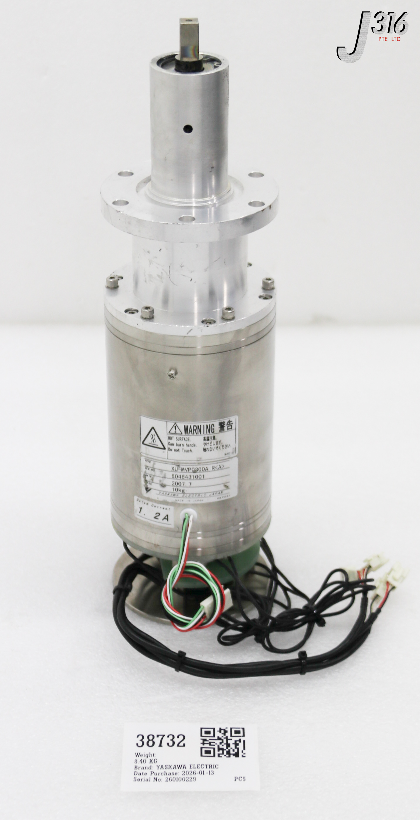 38732 YASKAWA ELECTRIC MOTOR ASSY XU-MVP0300A