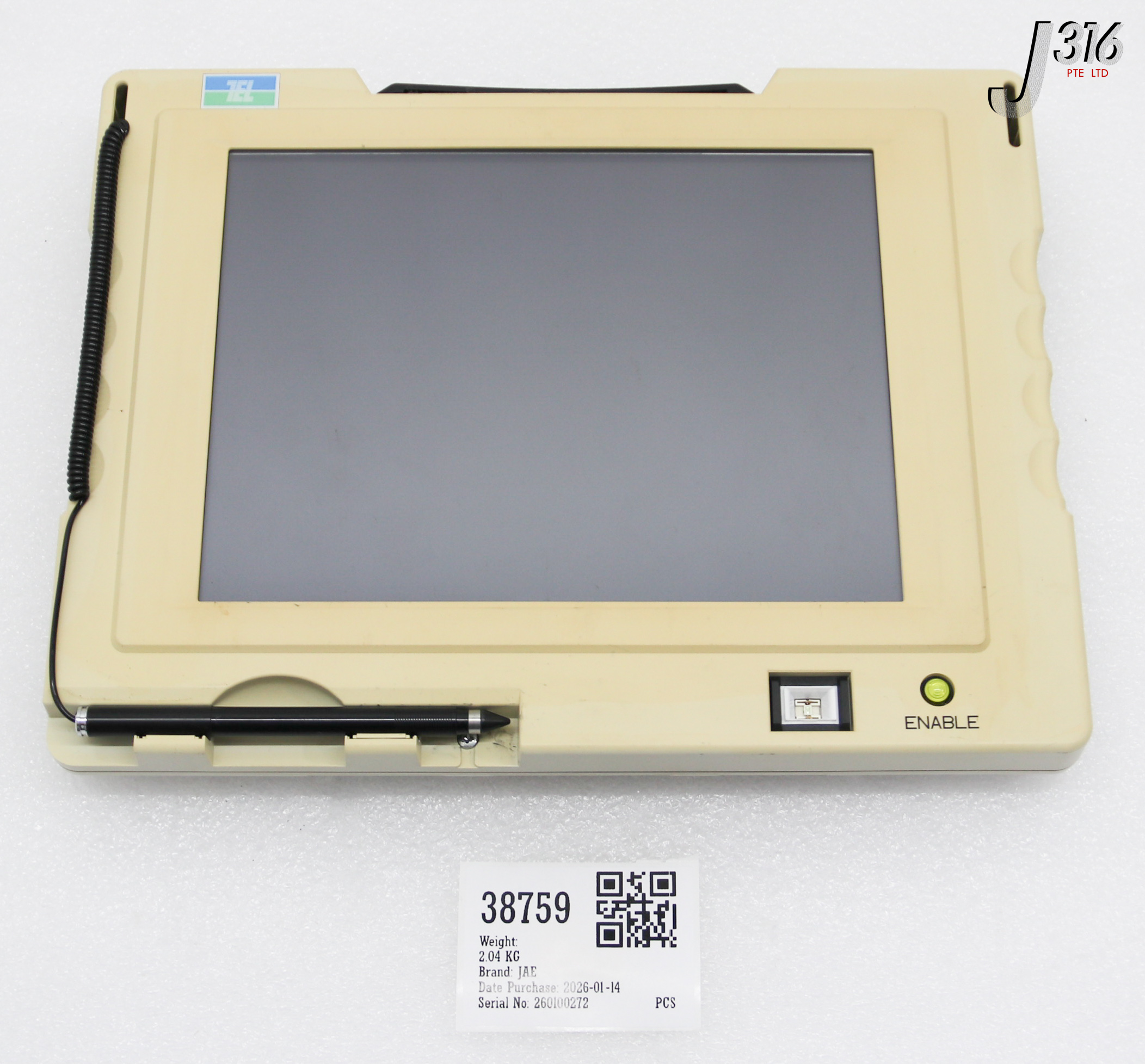 38759 JAE UT3-TLN21-D HAND-HELD DISPLAY E249-000003-13
