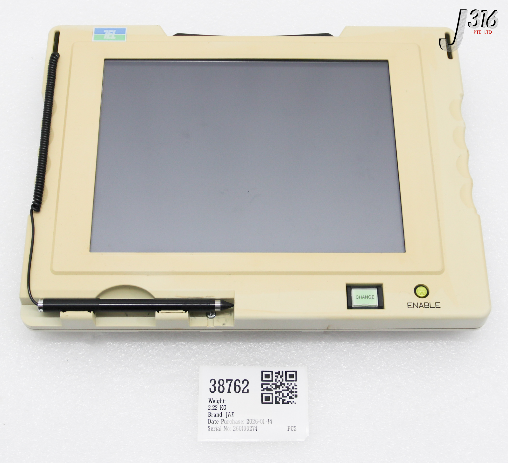 38762 JAE HAND-HELD DISPLAY UT3-TLN21-C E249-000003-12