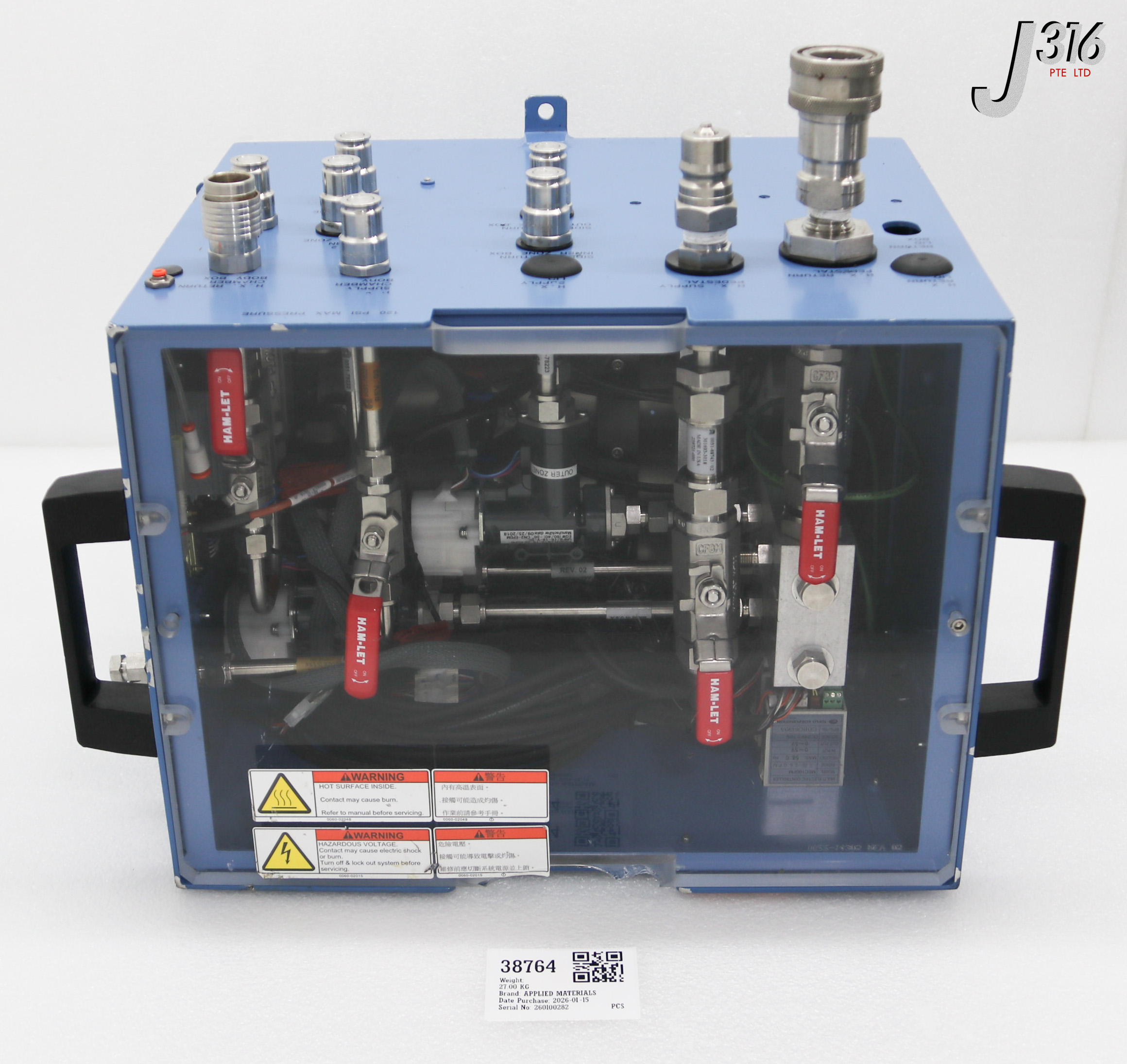 38764 APPLIED MATERIALS GAS BOX ASSY 0010-76201