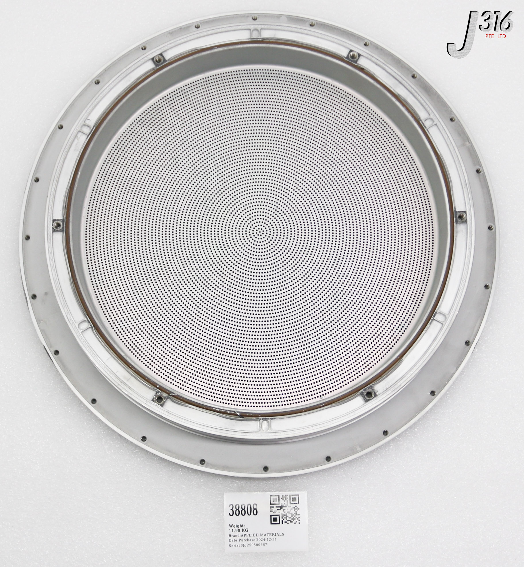 38808 APPLIED MATERIALS FACEPLATE ASSY, OD:44CM. ID:32.5CM 0041-98497