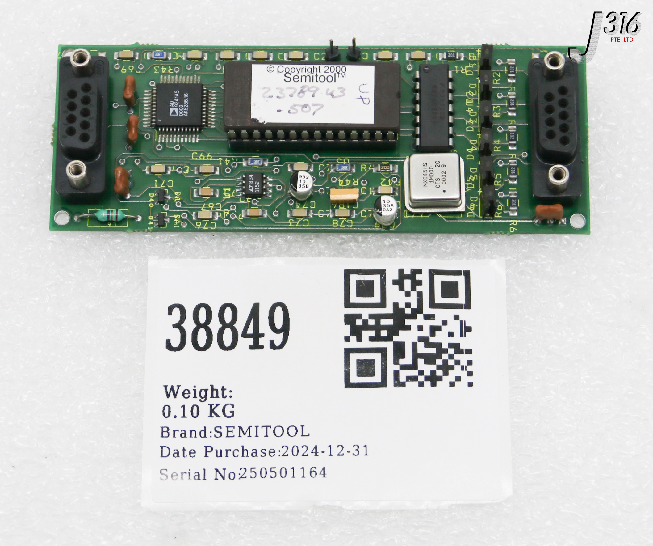 38849 SEMITOOL PCB ASSY, ABS ENCODER INTERFACE BD, 23789 23789-507