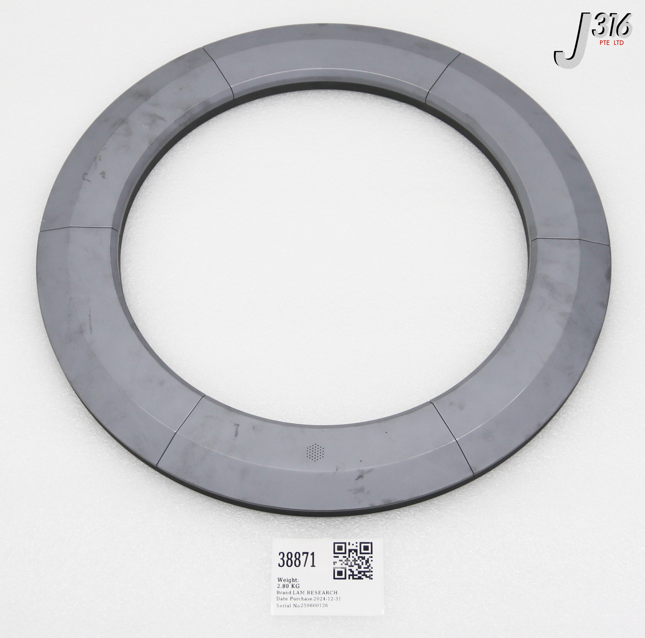 38871 LAM RESEARCH OUTER 17" SILICON ELECTRODE ASSEMBLY, 716-013324-005 (PARTS) 839-020965-020