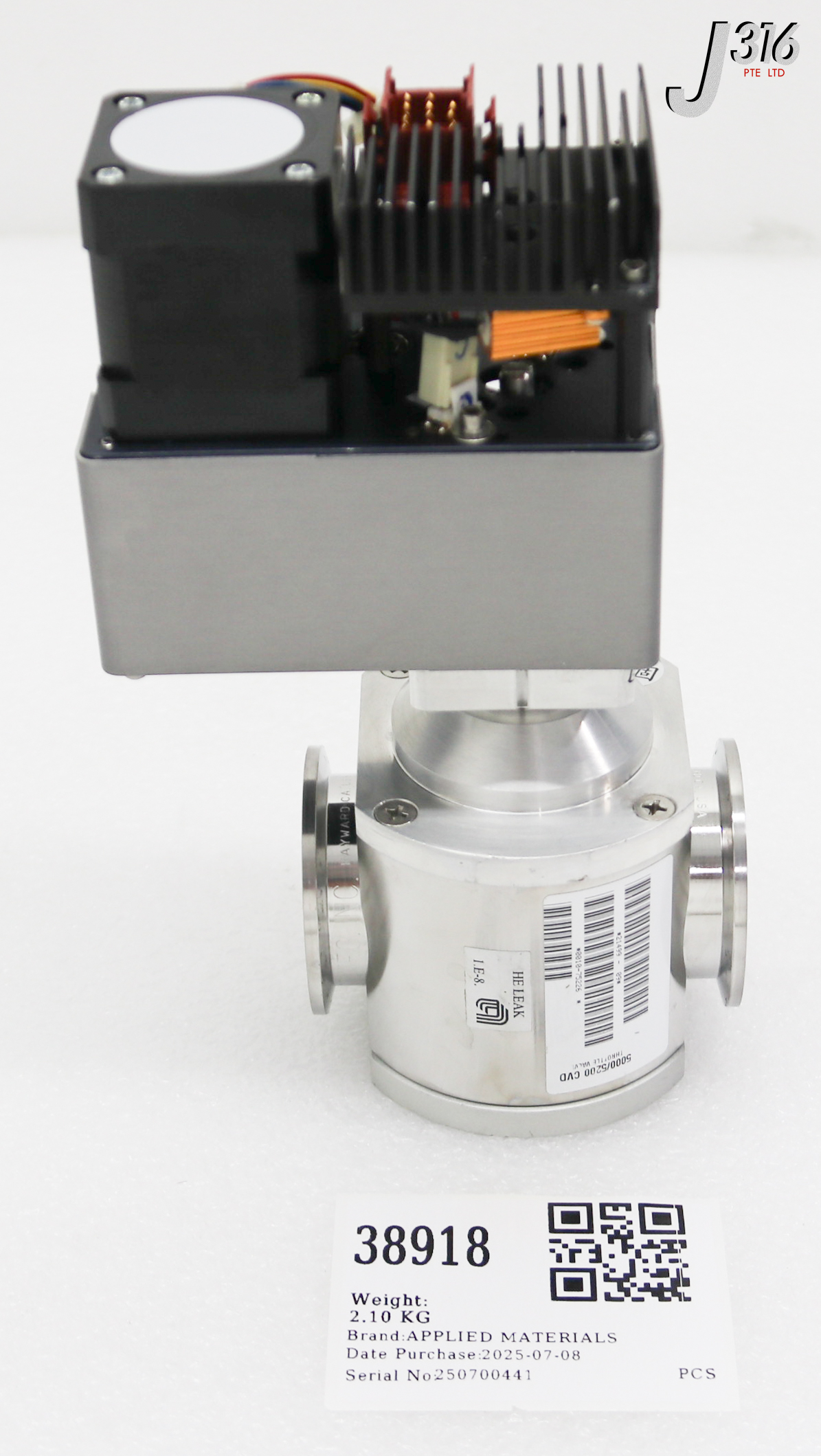 38918 APPLIED MATERIALS ASSY, THROTTLE VALVE, 200MM, ETCH DOWN STREAM 0010-75226